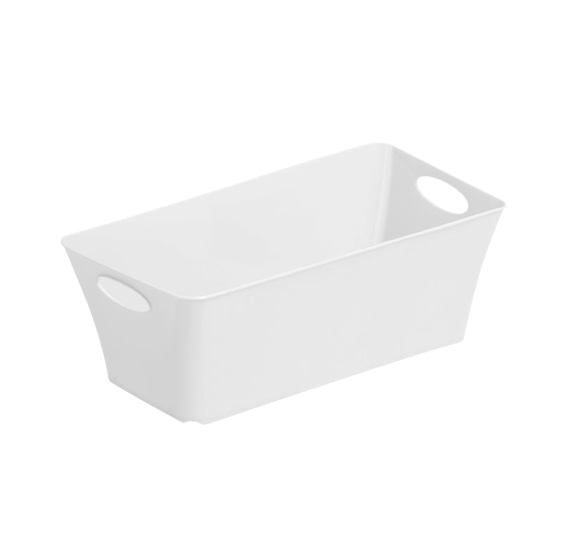Rotho Aufbewahrungsbox – Kunststoff, Weiss, 13,4 × 9 × 25,2 cm