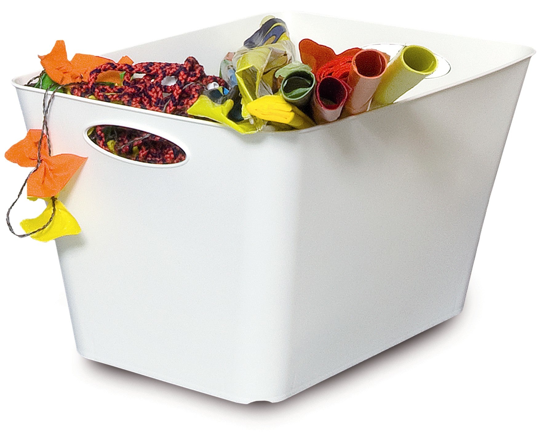 Rotho Aufbewahrungsbox – Kunststoff, Weiss, 32,1 × 26 × 43,1 cm – 1er-Pack