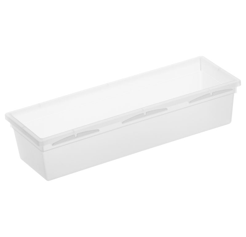 Rotho Ordnungssystem Basic – Kunststoff, transparent, 23 × 5 × 8 cm