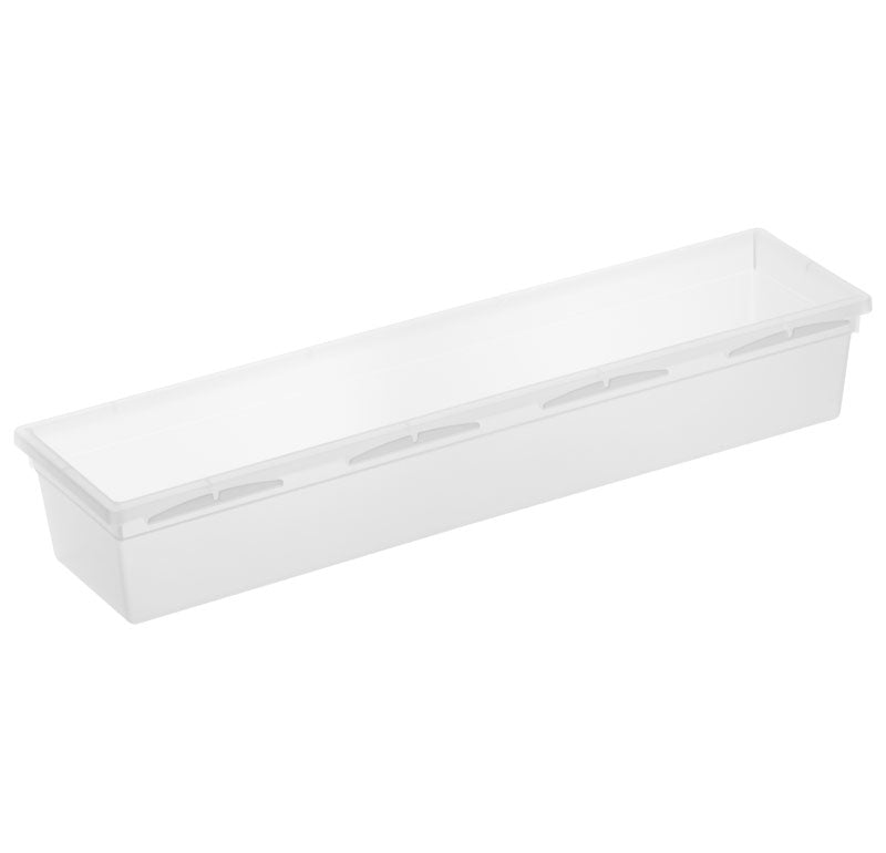 Rotho Ordnungssystem Basic – PP-Kunststoff, transparent, 30 × 5 × 8 cm