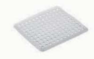 Rotho Abtropfmatte 27 × 31 × 0,4 cm, Polypropylen (PP), Grau