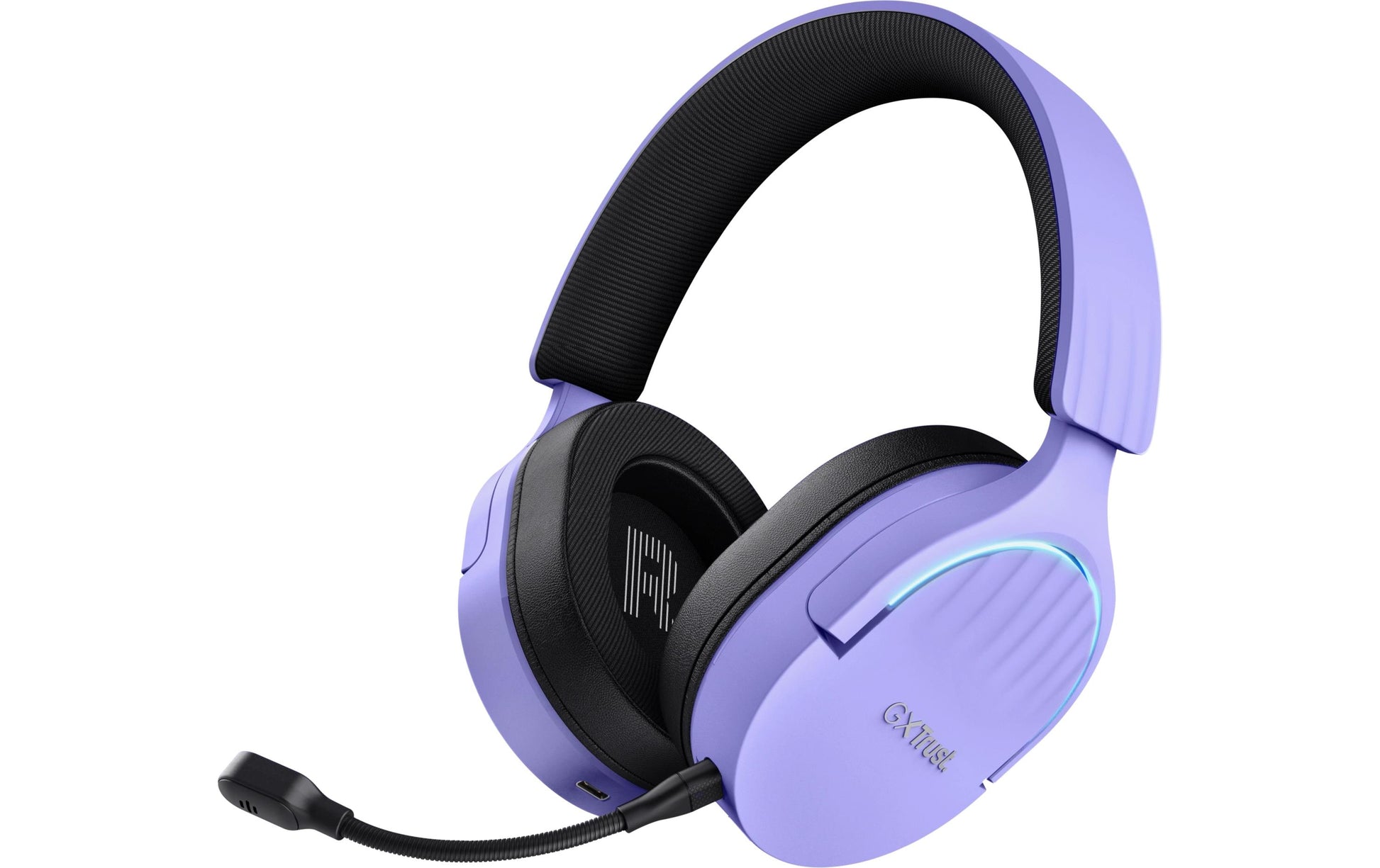 Trust GXT 491P FAYZO – Over-Ear Gaming-Headset – USB-A, Surround-Sound, Stummschaltung – Schwarz/Violett