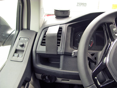 Brodit Auto-Halterung, Lüftungsmontage – für Volkswagen Caravelle, T6 Transporter/Pickup 2016–2017 – Schwarz