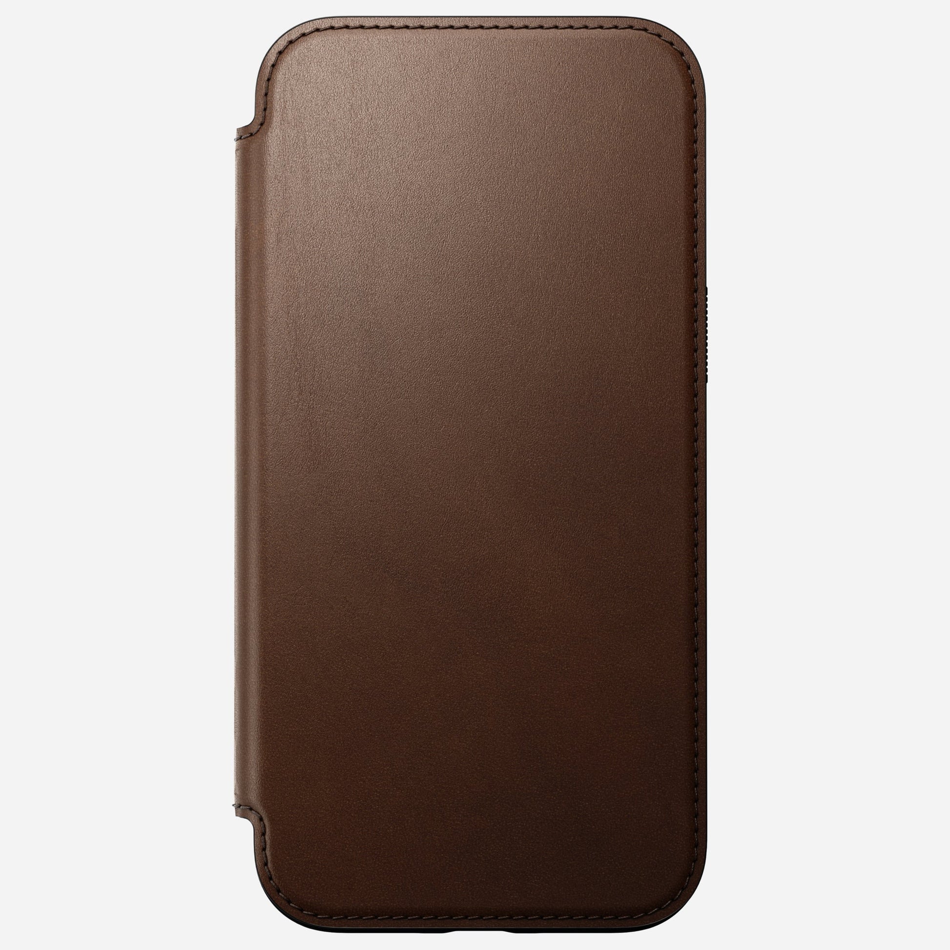 Nomad Booklet-Hülle – für Apple iPhone 16 Plus – Braun – Leder – MagSafe-kompatibel, mit Kartenfach