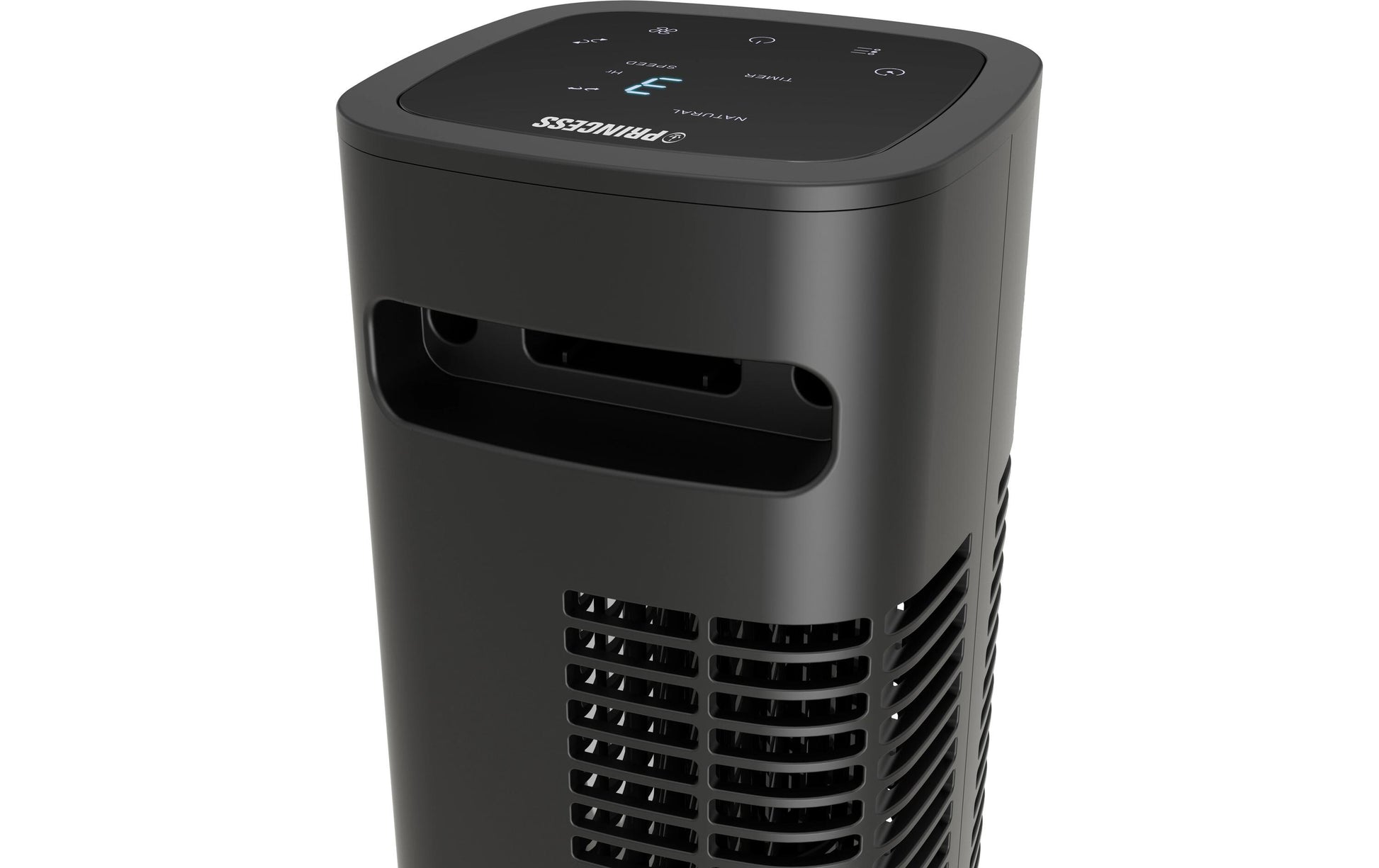 Princess Turmventilator 01.358230.01.001 – 50 W, 3 Stufen, oszillierend, Timer, Fernbedienung, 54 dB(A)