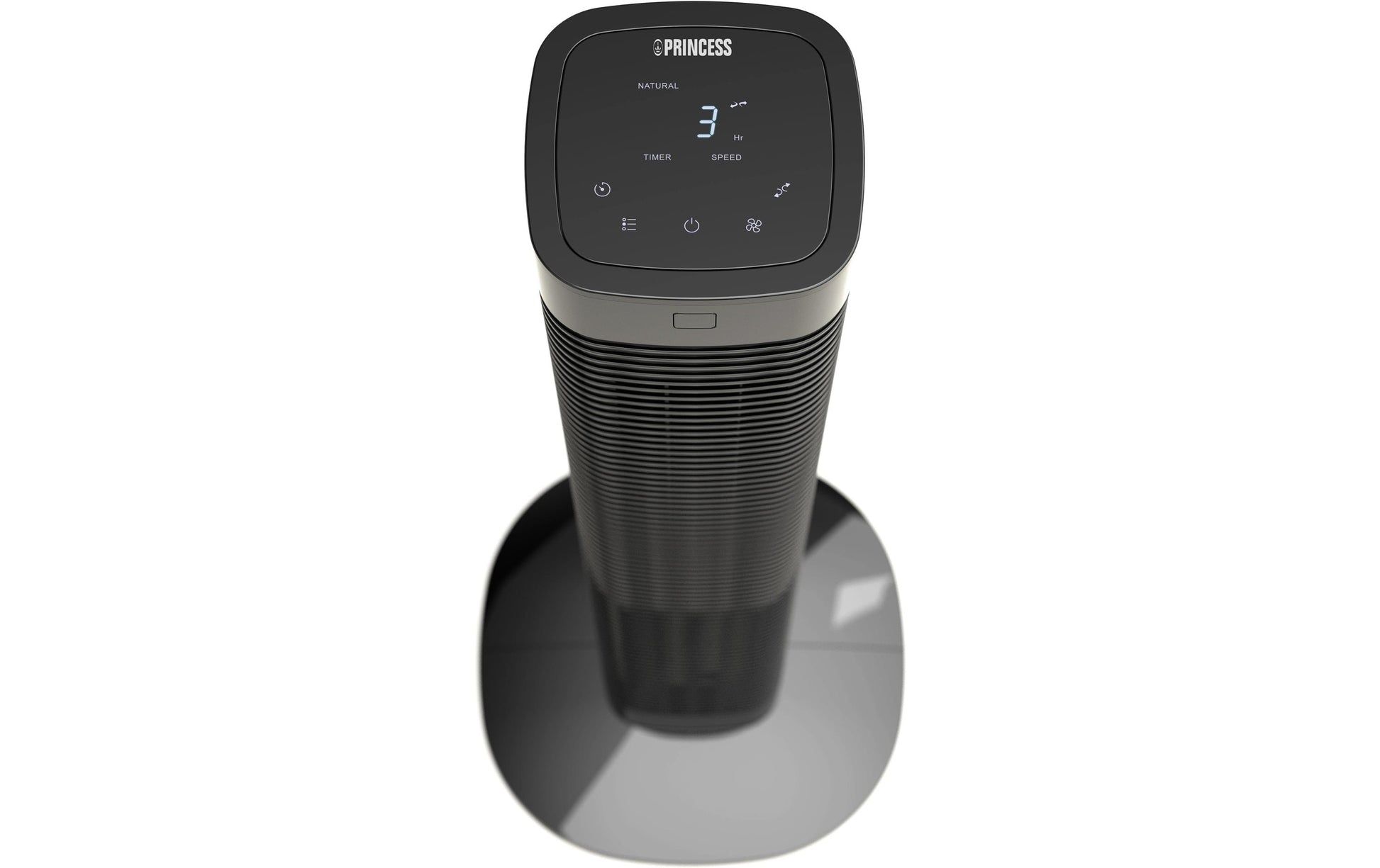 Princess Turmventilator 01.358230.01.001 – 50 W, 3 Stufen, oszillierend, Timer, Fernbedienung, 1794,0 m³/h