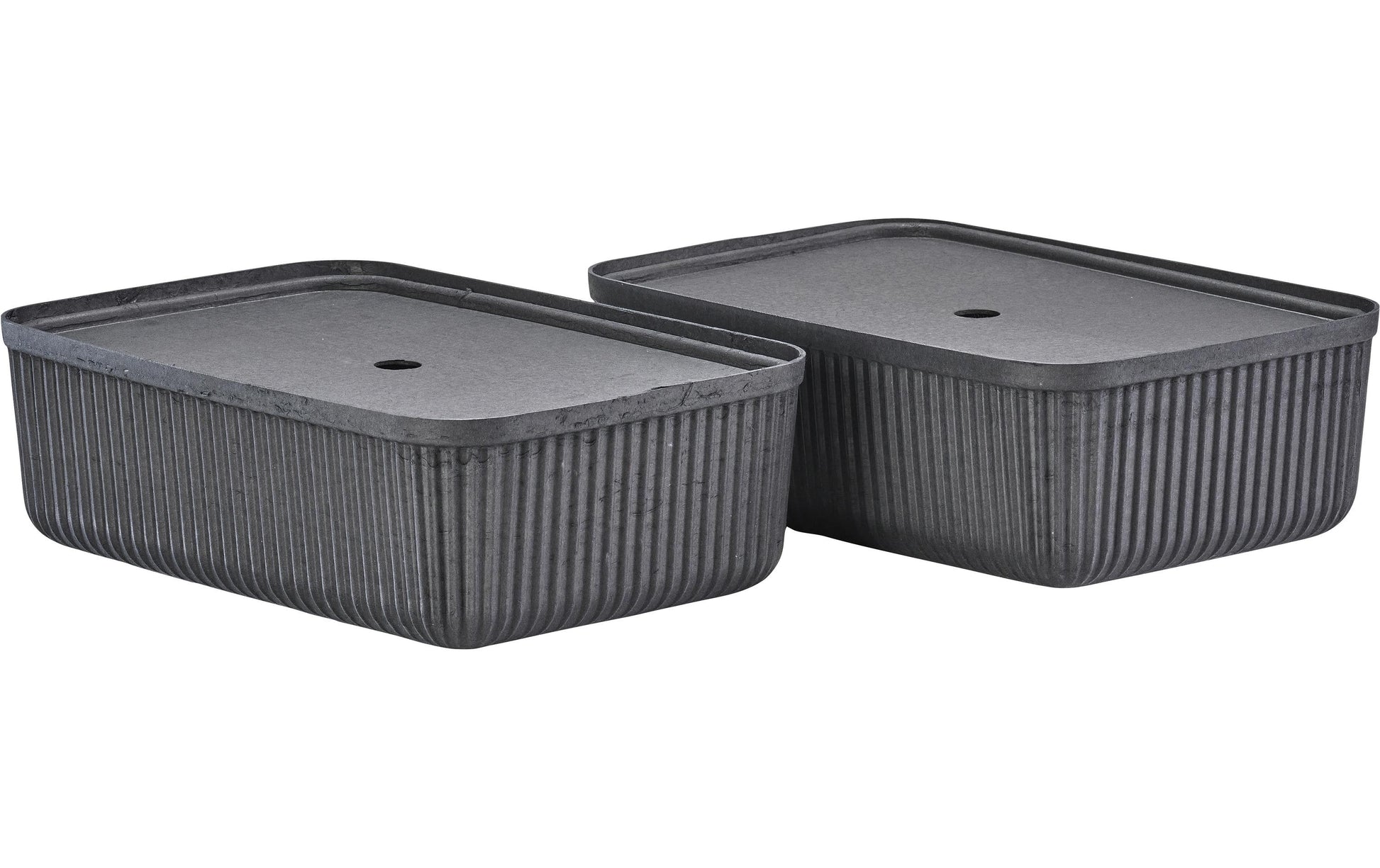 Zone Denmark Aufbewahrungsbox 17 l – Papier – Schwarz – 2 Stück – 320 × 150 × 480 mm