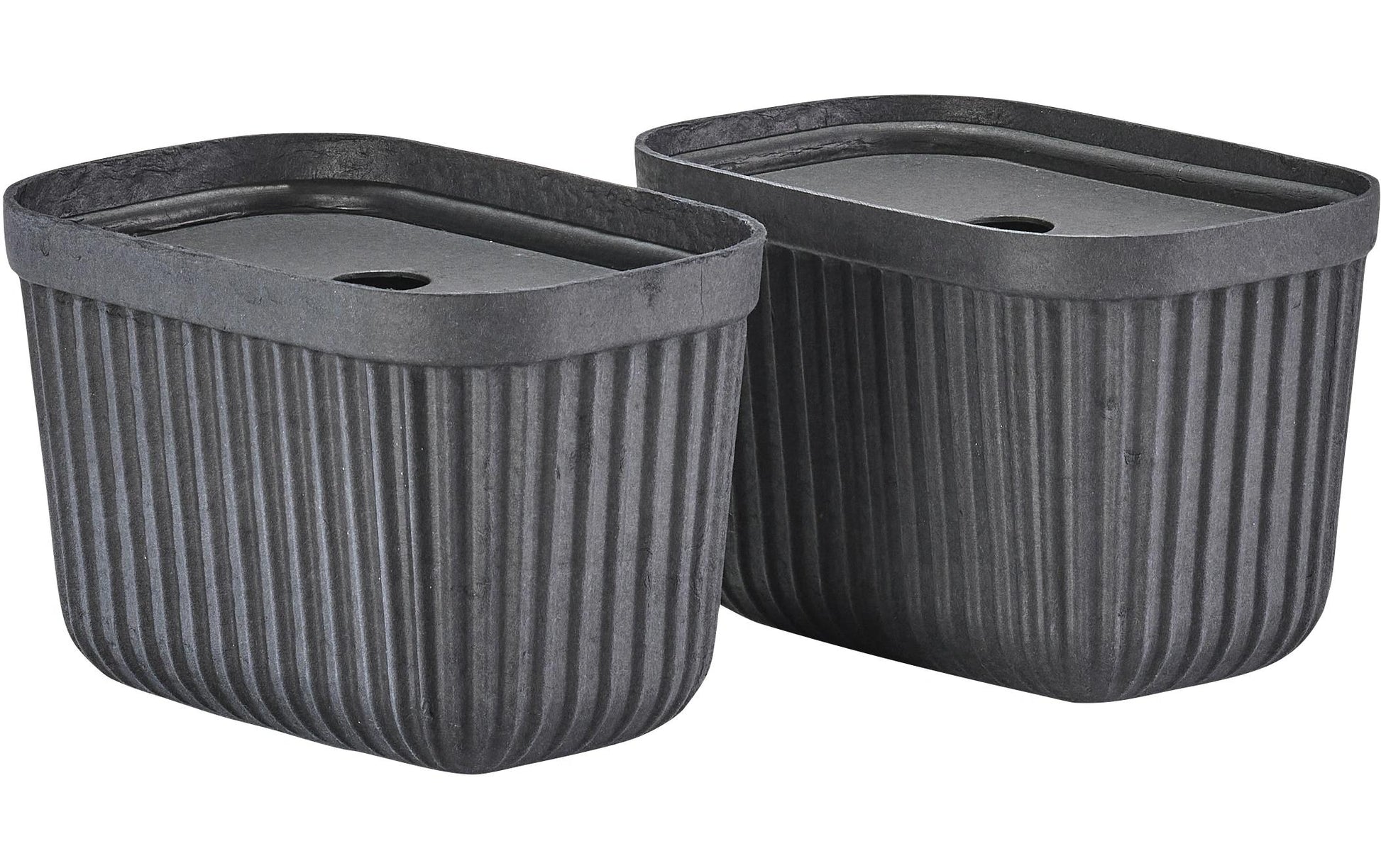 Zone Denmark Aufbewahrungsbox 3,2 l – Papier – Schwarz – 150 × 230 × 150 mm – 2 Stück