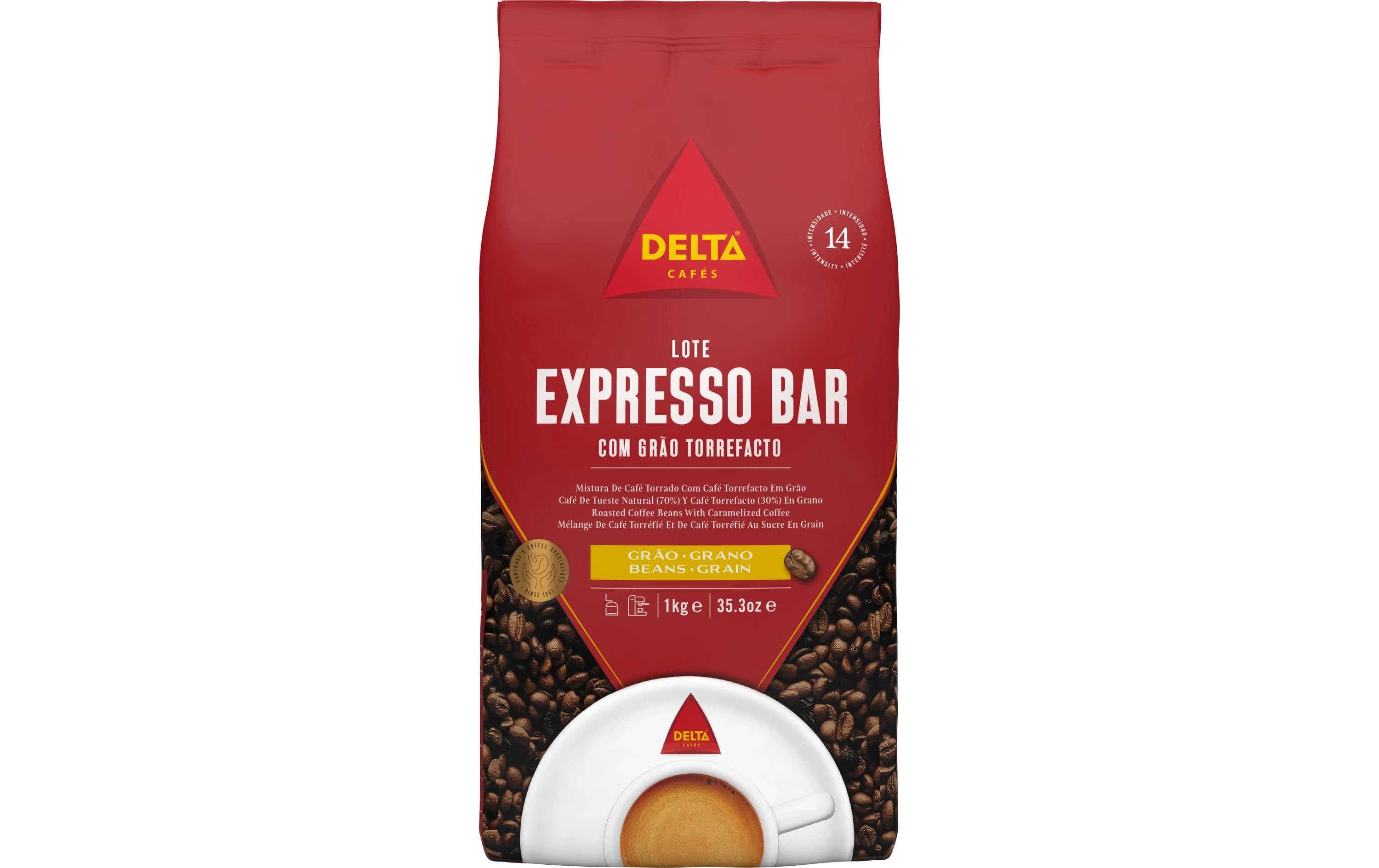 Delta Café Grao Lote Espresso – Bohnenkaffee – Caramel, 1 kg
