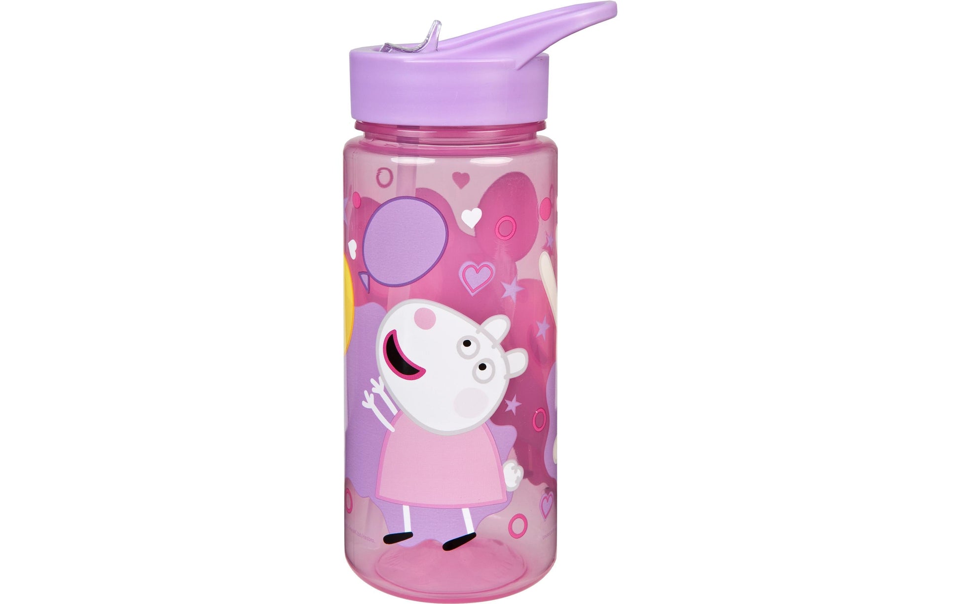 Scooli Kindertrinkflasche 500 ml – mit Strohhalm, Kunststoff, Peppa Pig