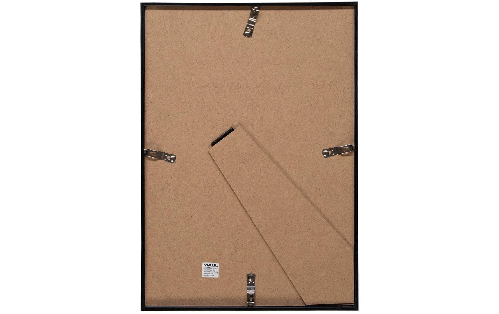 MAUL Bilderrahmen – für 21 × 30 cm – MDF & Kunststoff, Schwarz