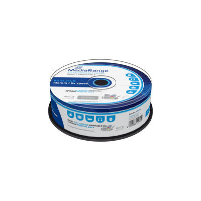 MediaRange BD-R 25 GB – 6×, bedruckbar, 25er Spindel