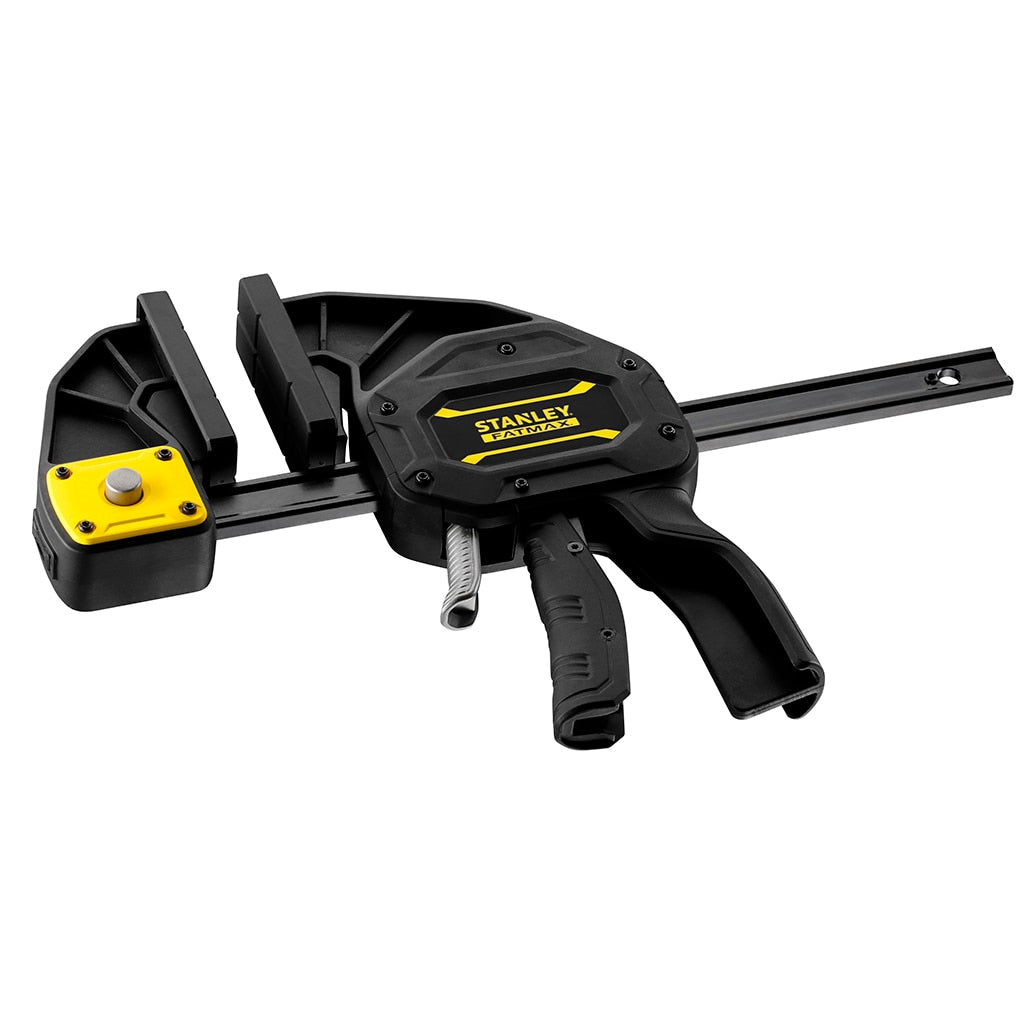 Stanley FATMAX XL Einhandzwinge – Spannweite 900 mm, Schliesskraft 270 kg – mit Klemmpads