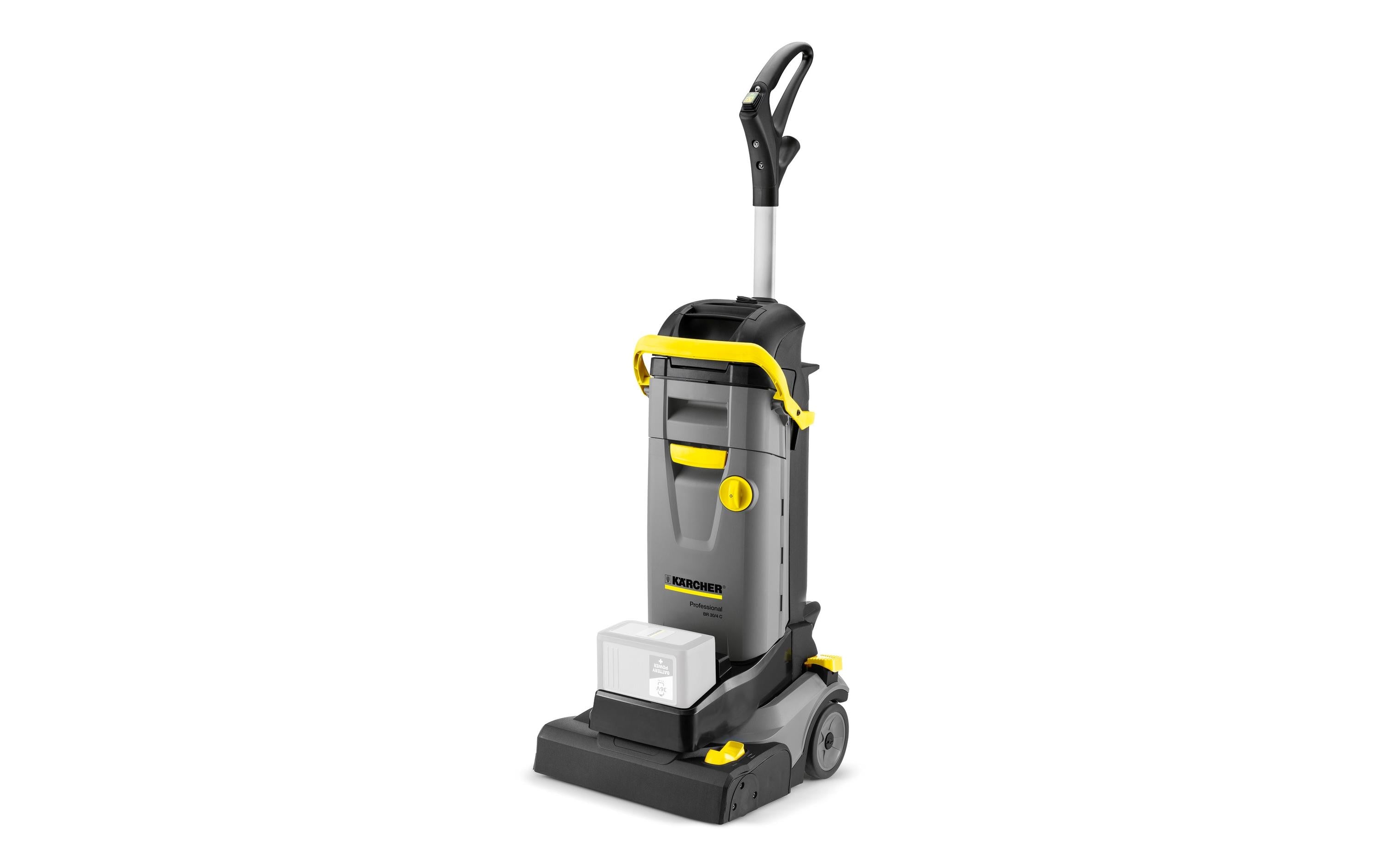 Kärcher professional Kärcher BR 30/4 C BP Akku-Scheuersaugmaschine – Kärcher Battery Power 36 V, 5,0 Ah, 4 l – Grau