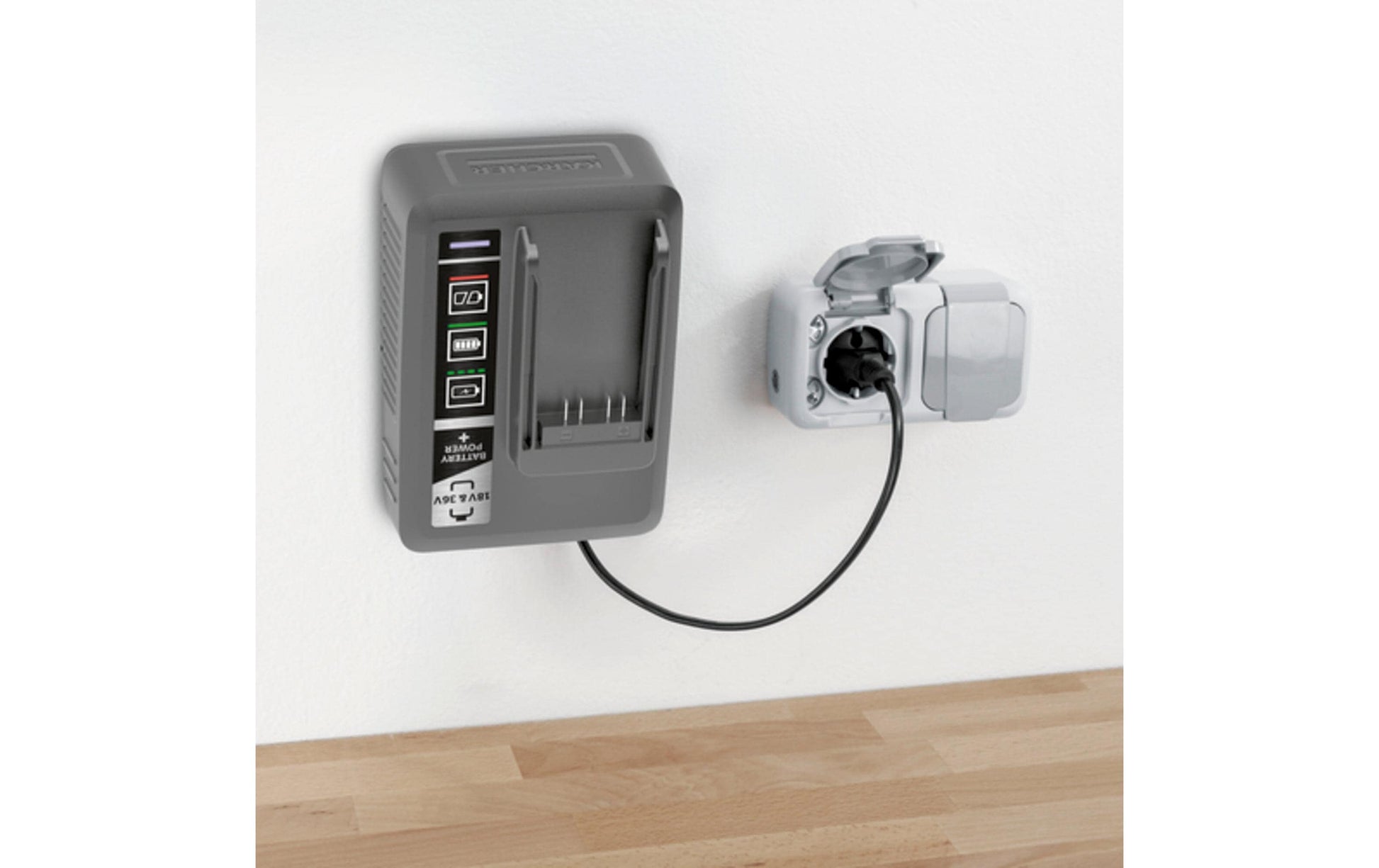 Kärcher Battery Power+ Ladegerät – 108 W – für BVL 3/1 Bp, BVL 3/1 Bp Pack, BVL 5/1 Bp und andere