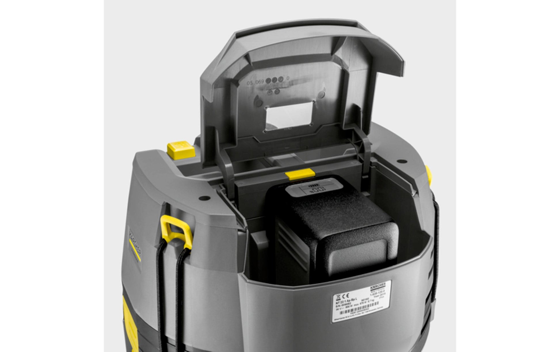 Kärcher Nass-/Trockensauger NT 22/1 Ap Bp L – 2-in-1, 22 l, Akkubetrieb, Schlauch 1,9 m