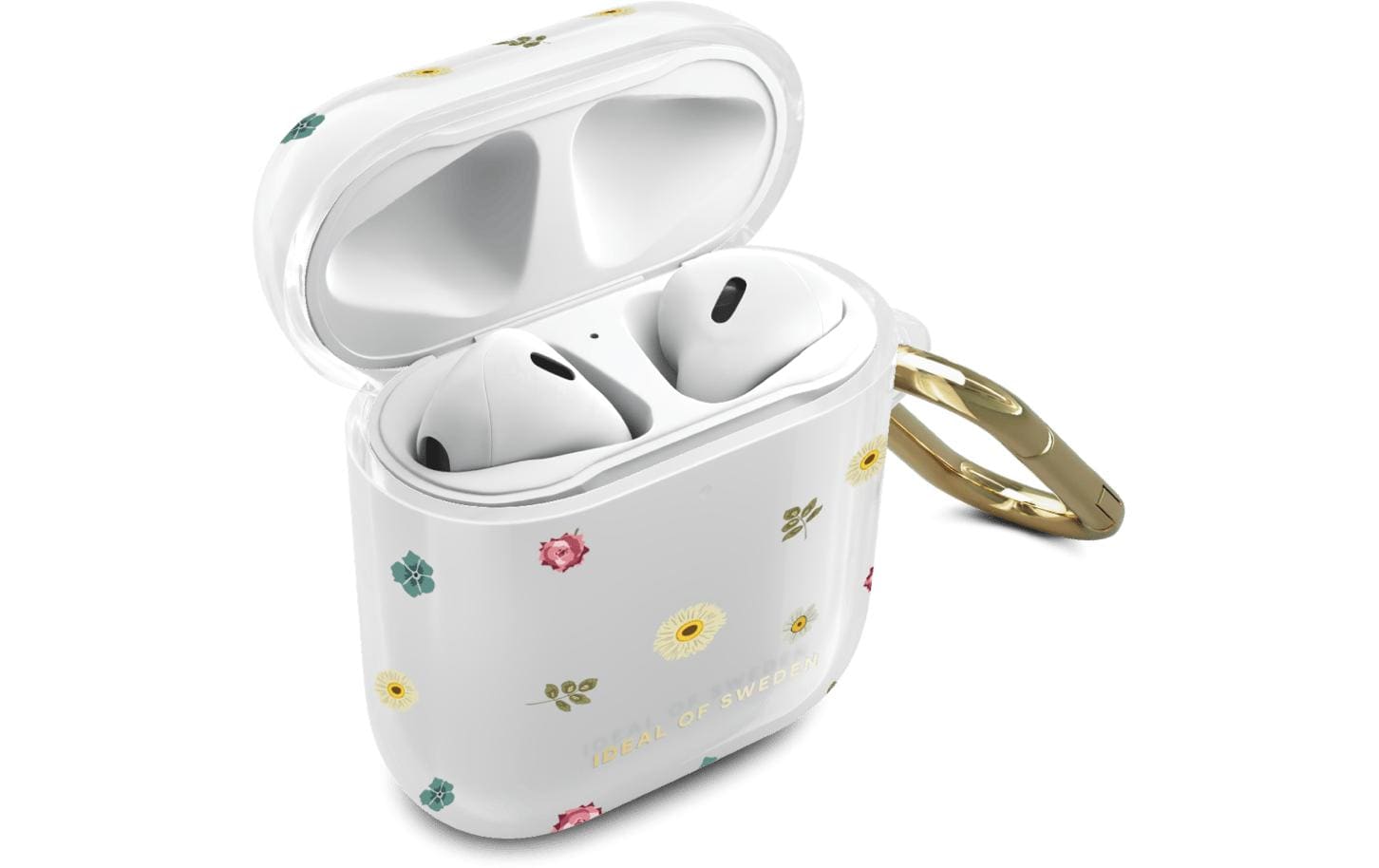 iDeal of Sweden Schutzhülle – für AirPods (1. & 2. Gen.) – TPU – Transparent, Blumenmuster