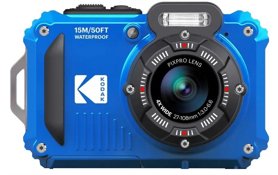 Kodak WPZ2 – Outdoor-Kompaktkamera, 16,3 MP 1/2,3", 1080p, 4× opt. Zoom, Blau