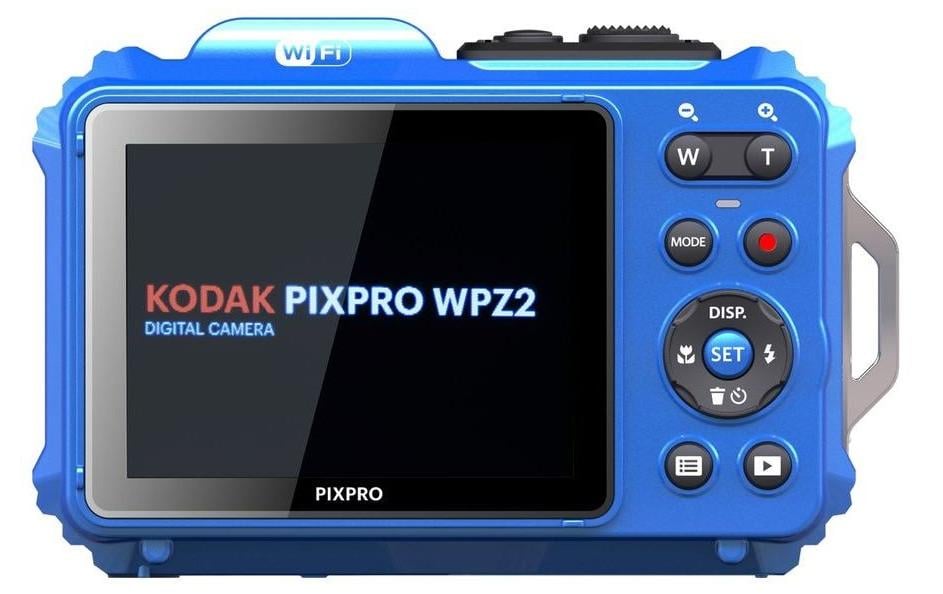 Kodak WPZ2 – Outdoor-Kompaktkamera, 16,3 MP 1/2,3", 1080p, 4× opt. Zoom, Blau