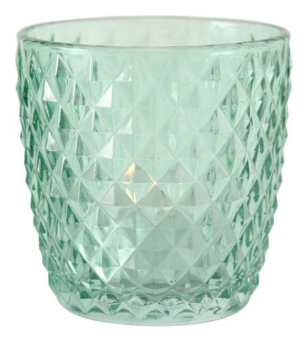 Boltze Marilu Windlicht – Glas, Grün – Ø 7,5 × 7,5 cm – 4-teilig