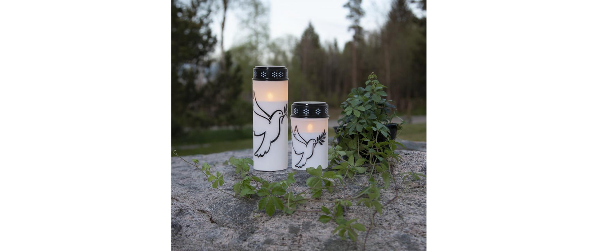 Star Trading Dekorative Aussenleuchte – Ø 7,5 cm, 0,02 W, Warmweiss – Batteriebetrieben, Timer 6/18 h, Weiss, Kunststoff