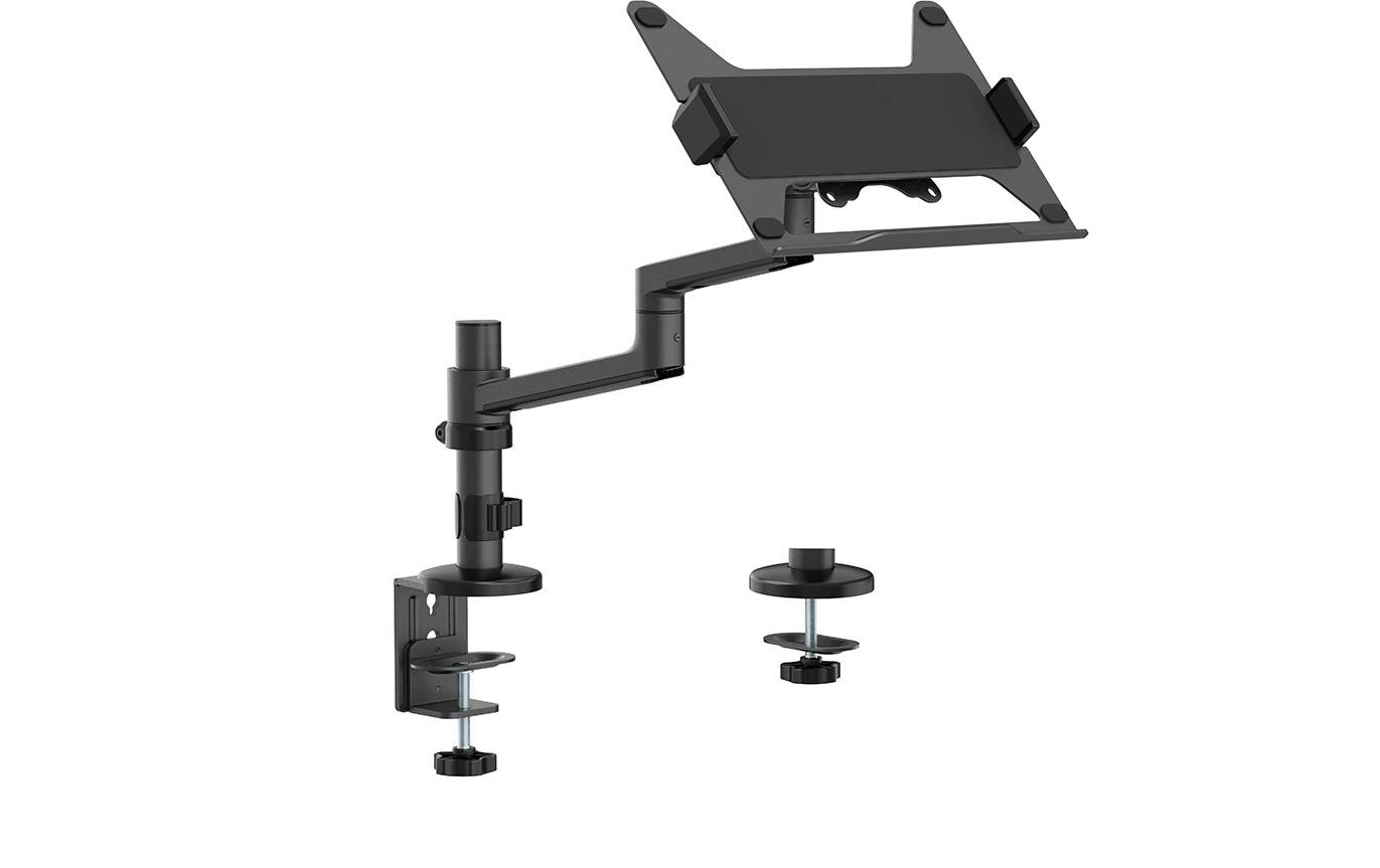 Neomounts Laptop-Arm (Klemme/Durchführung) – für Notebooks bis 17,3" – VESA 100×100, 5 kg – Schwarz