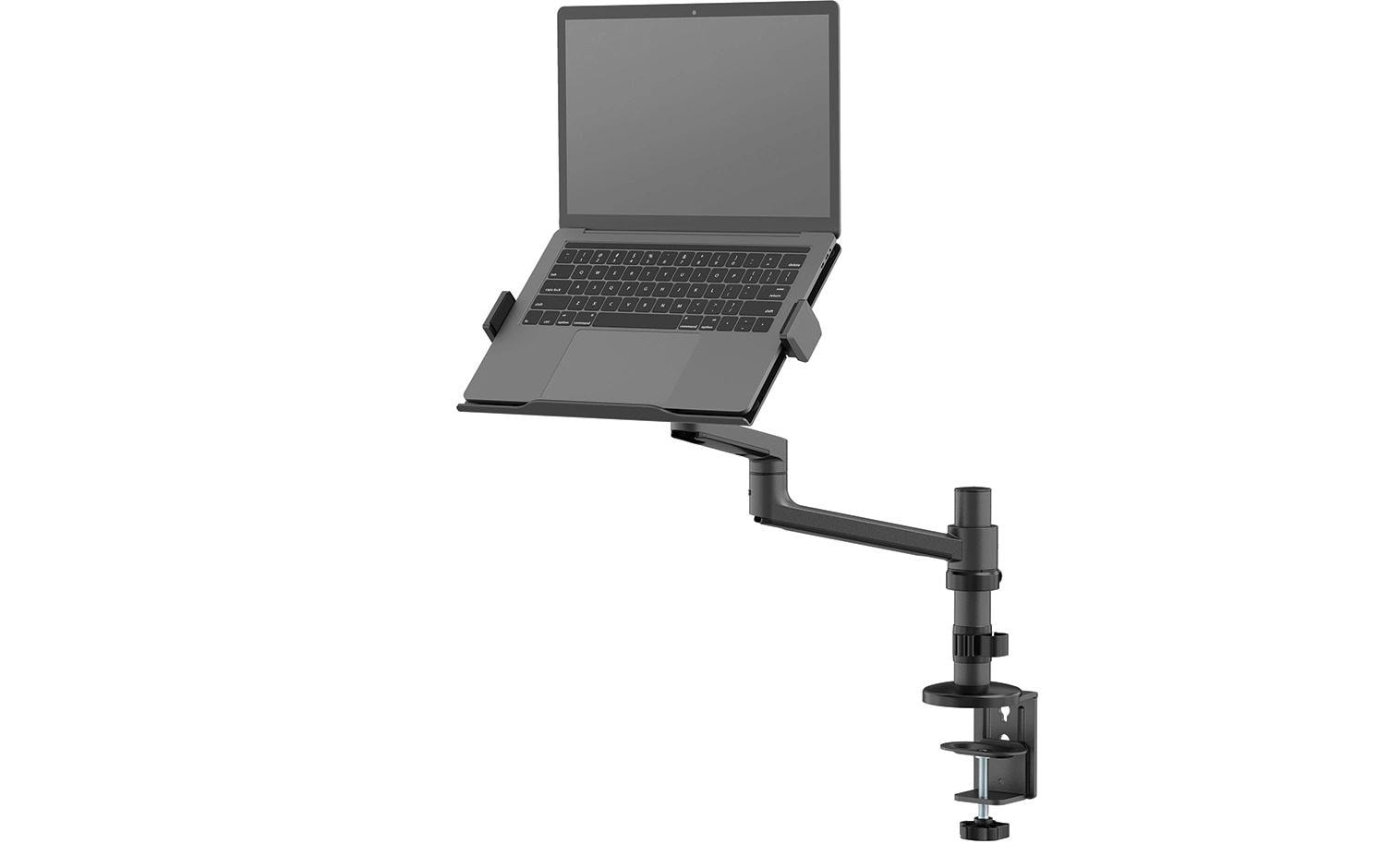 Neomounts Laptop-Arm (Klemme/Durchführung) – für Notebooks bis 17,3" – VESA 100×100, 5 kg – Schwarz