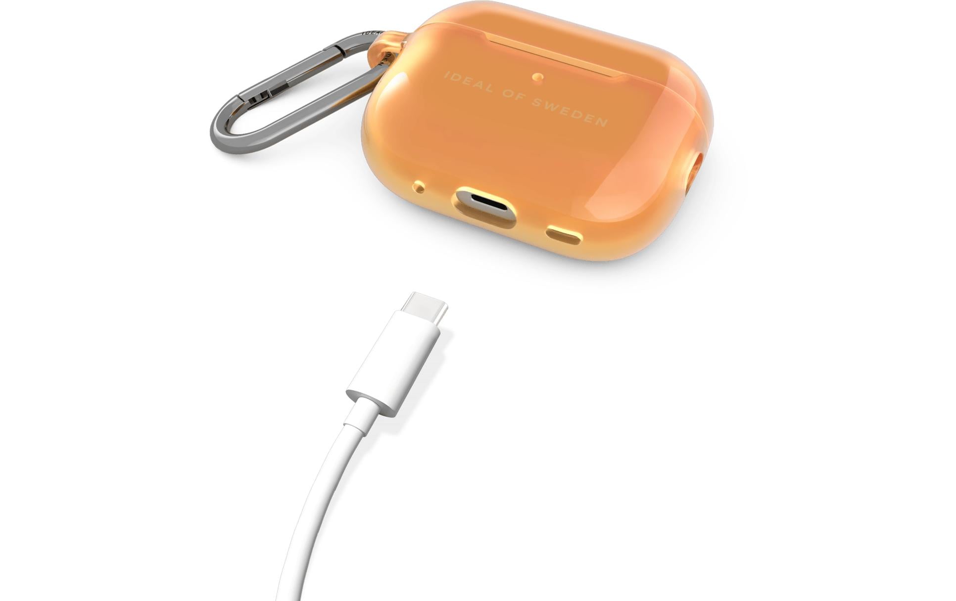 iDeal of Sweden Orange Spritz Clear – Schutzhülle für AirPods Pro (1. / 2. Gen.), Orange