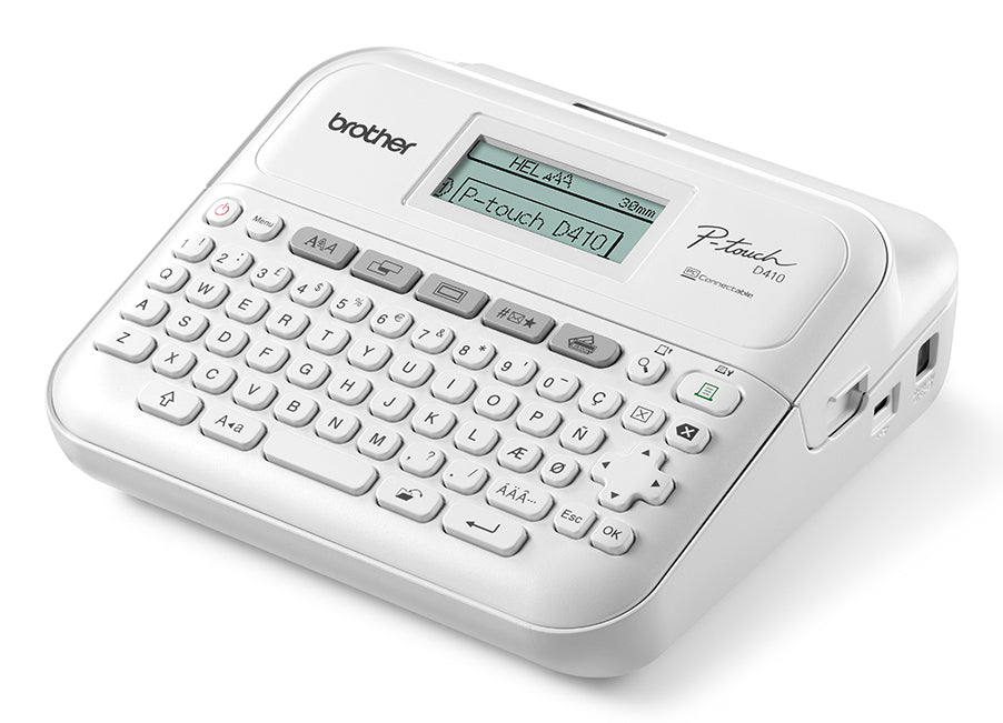 Brother P-touch PT-D410 – Beschriftungsgerät, für TZe-Bänder, USB, 180 × 180 dpi