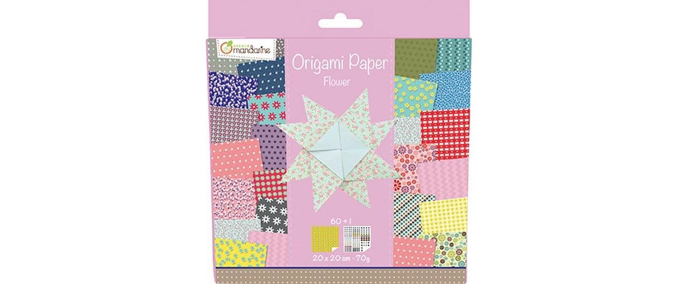 Avenue Mandarine Origami Papier – sortiert – 20 × 20 cm, 60 Blätter