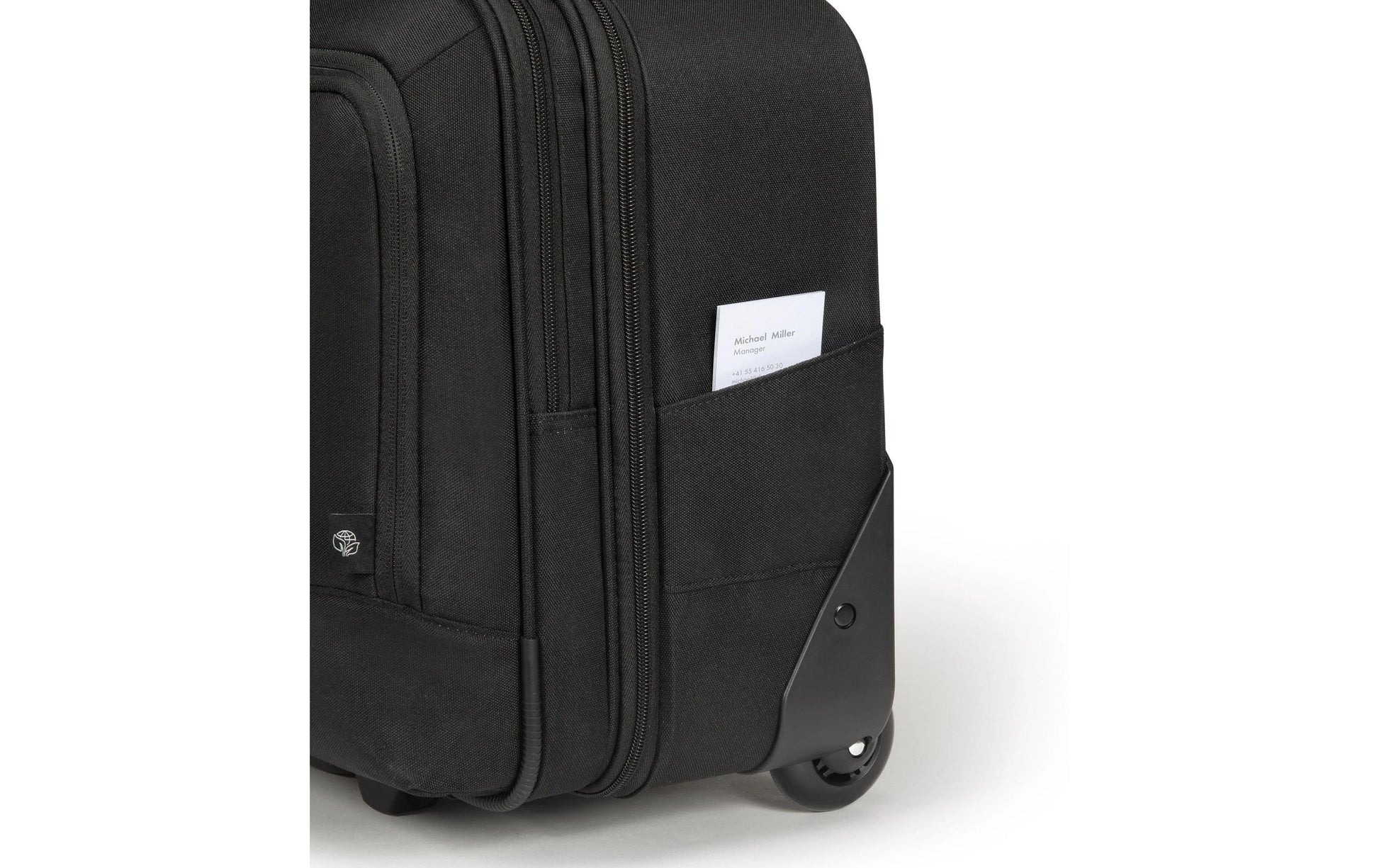 DICOTA Notebook-Tasche für Notebooks bis 17,3" – wasserabweisend, aus recyceltem PET – Schwarz
