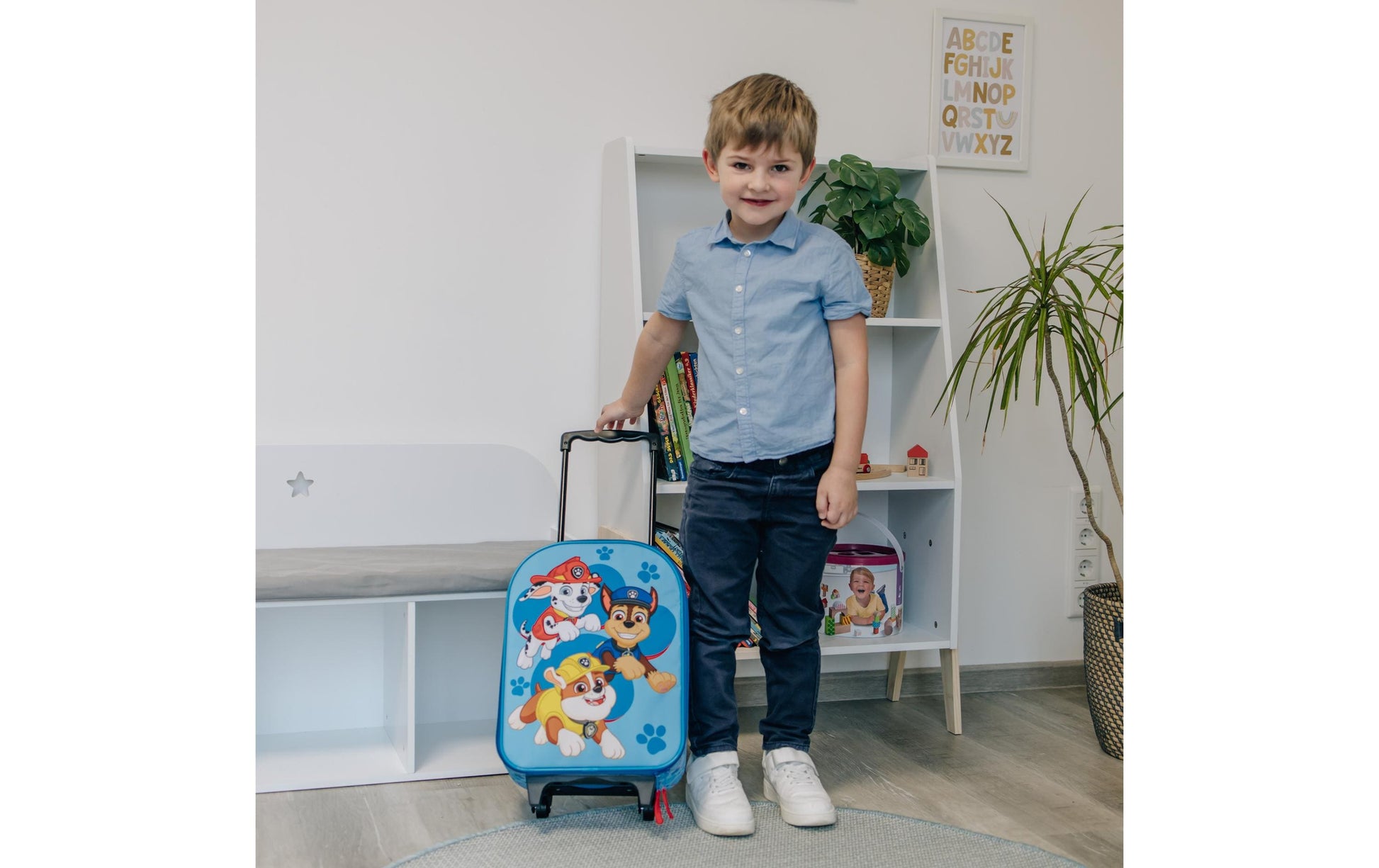 Undercover PPCT8124 – Kindertrolley, 13 l, 2 Rollen, Paw Patrol Motiv, Mehrfarbig