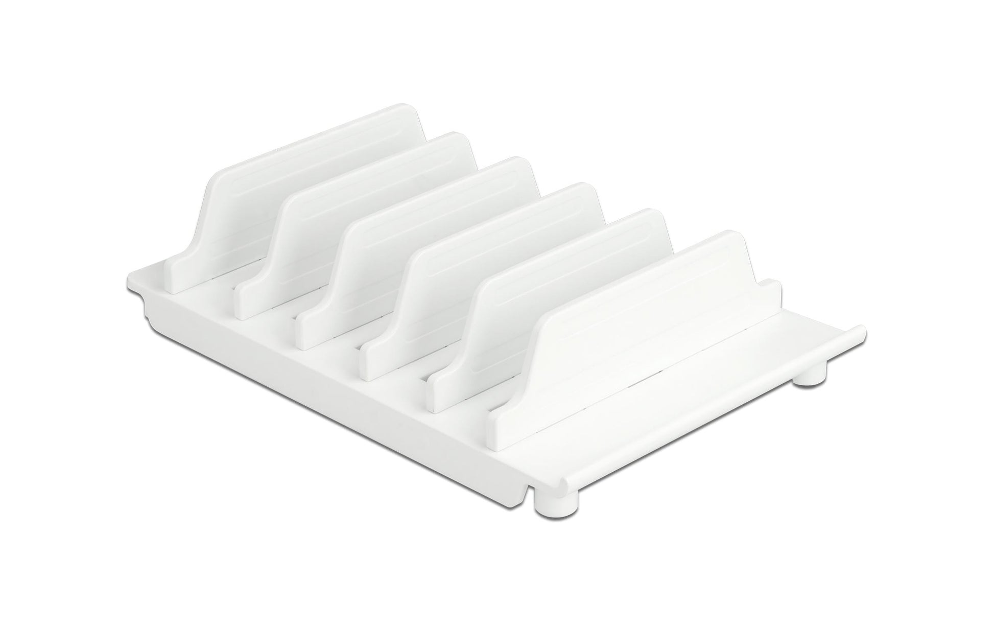 DeLOCK Tablet-Ständer – für Tablets bis 13", für 6 Geräte – Weiss