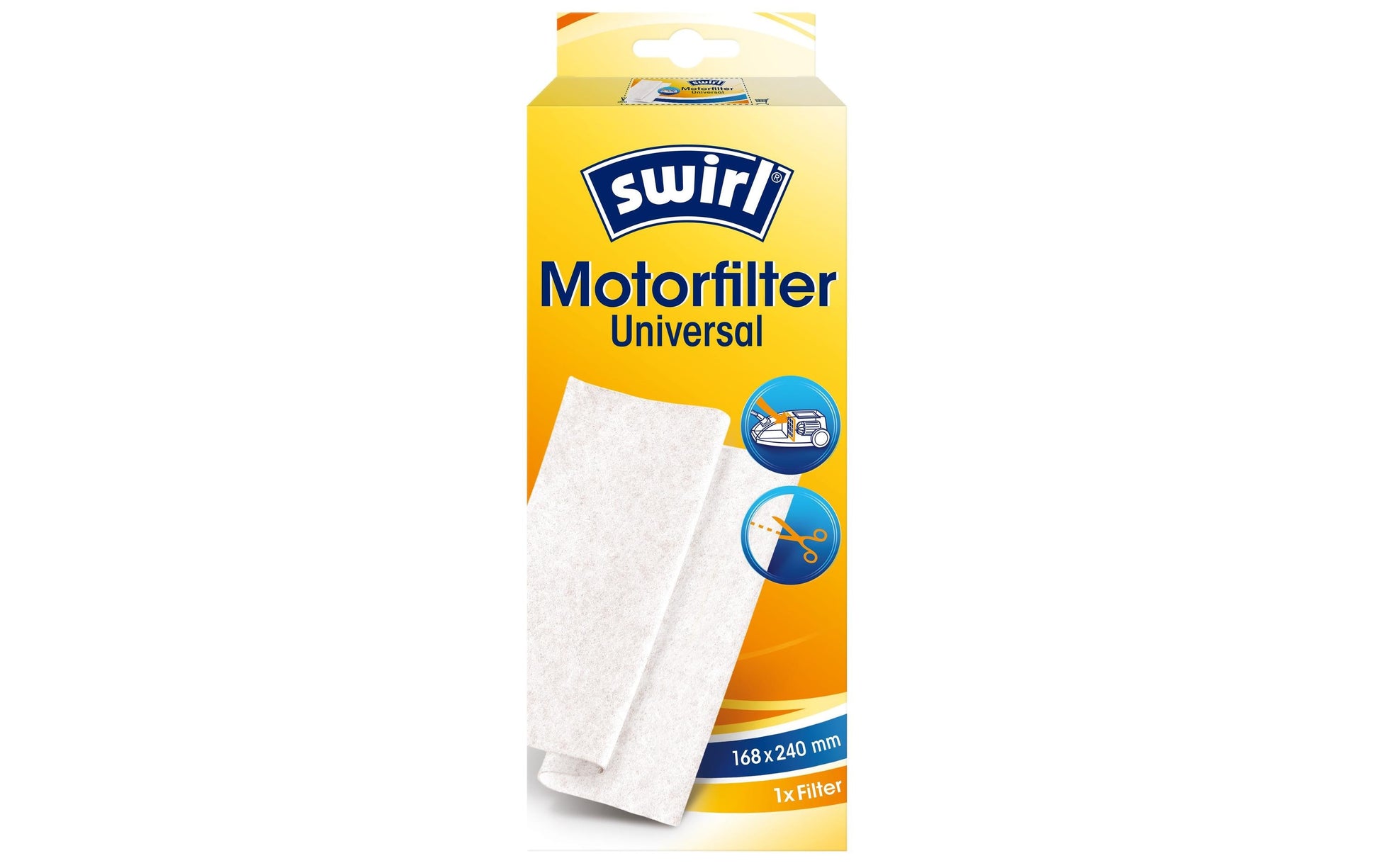 Swirl Motorfilter Universal 180691 – 168 × 240 mm, 1 Stück, für alle Staubsauger