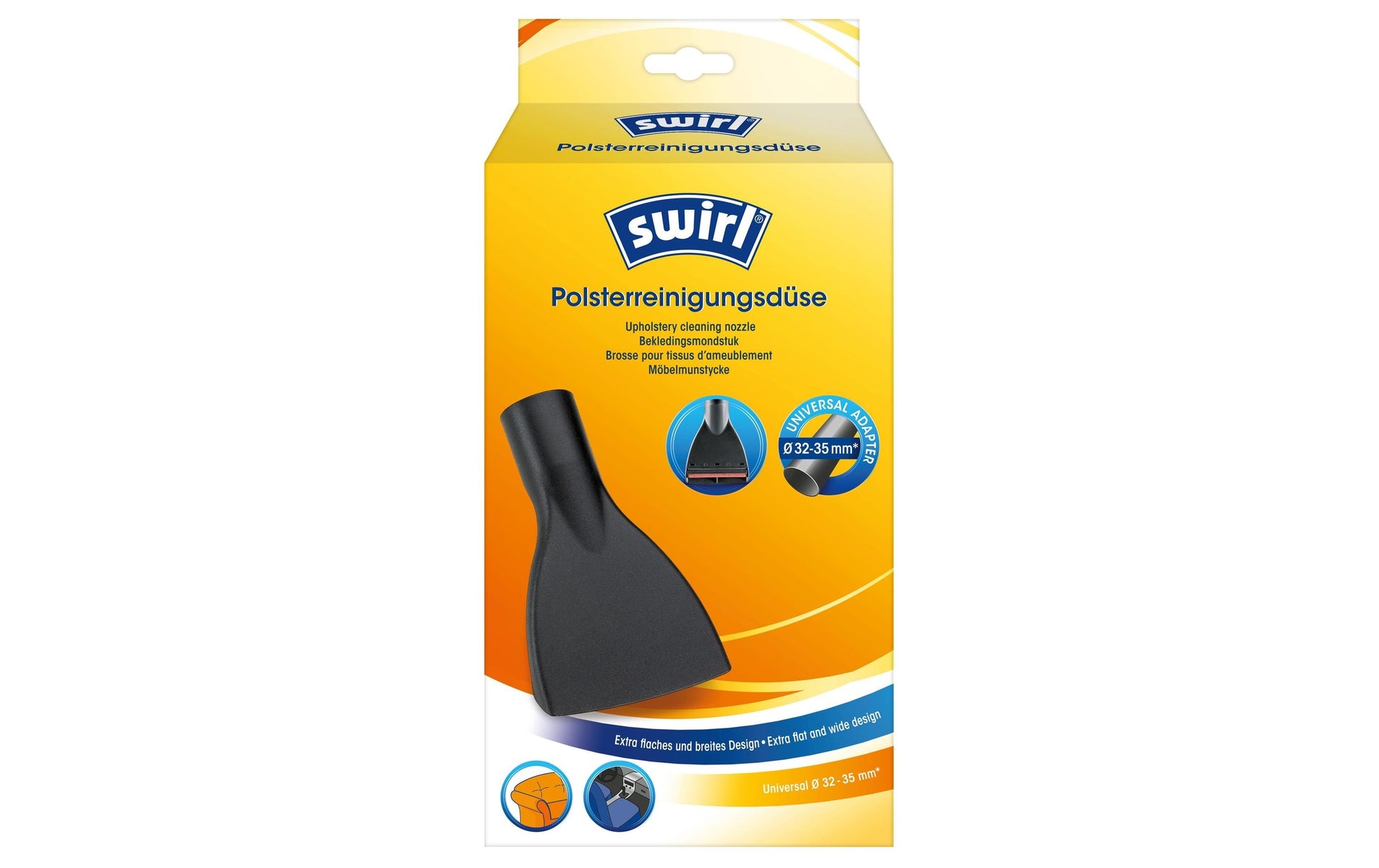 Swirl Polsterreinigungsdüse – 1 Stück, schwarz