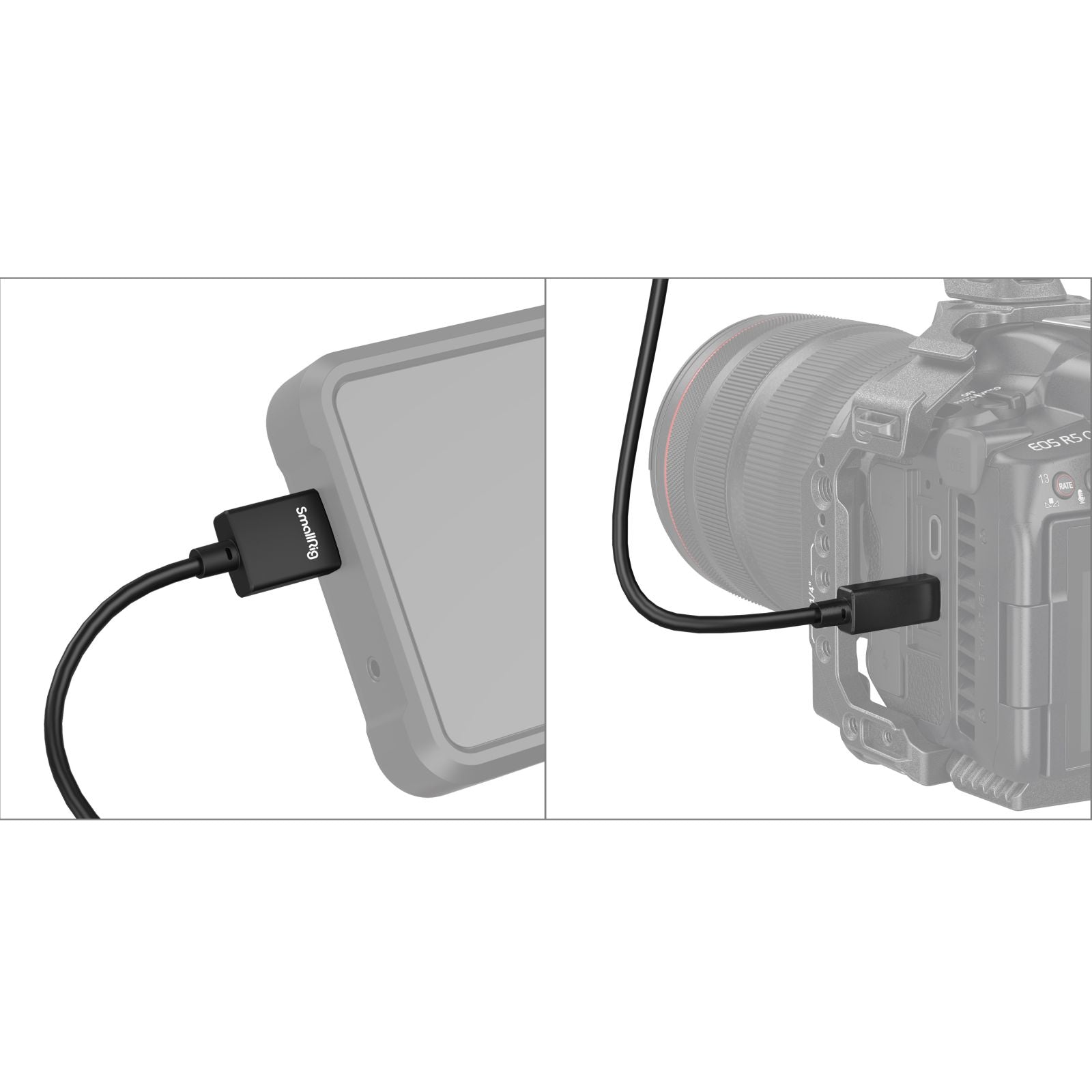 SmallRig Micro-HDMI auf HDMI Kabel HDMI 2.0 4K 60 Hz – 1 m – für Geräte mit Micro-HDMI-Anschluss