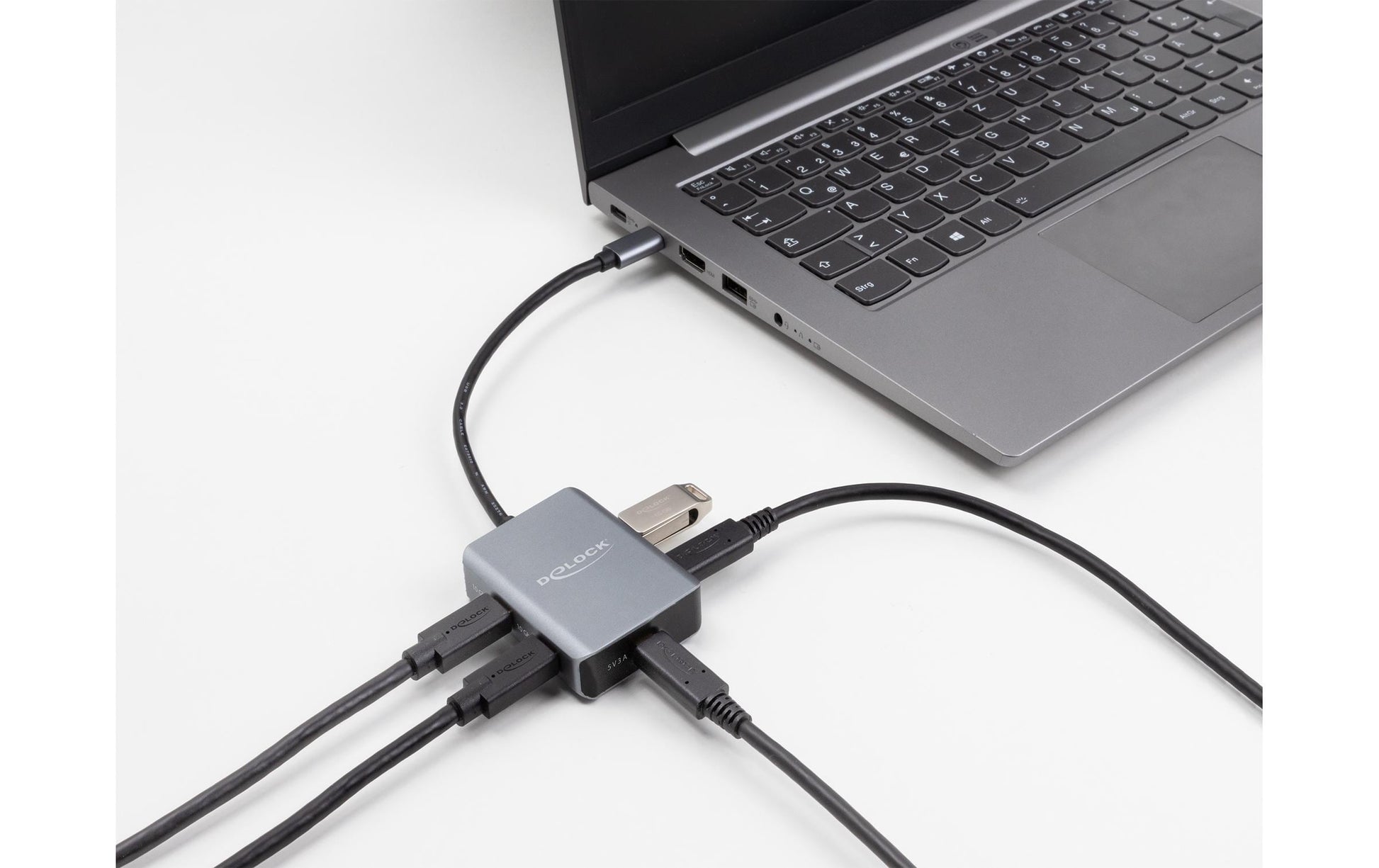 DeLOCK USB-Hub – 4× USB-C, für Windows/Mac/Linux