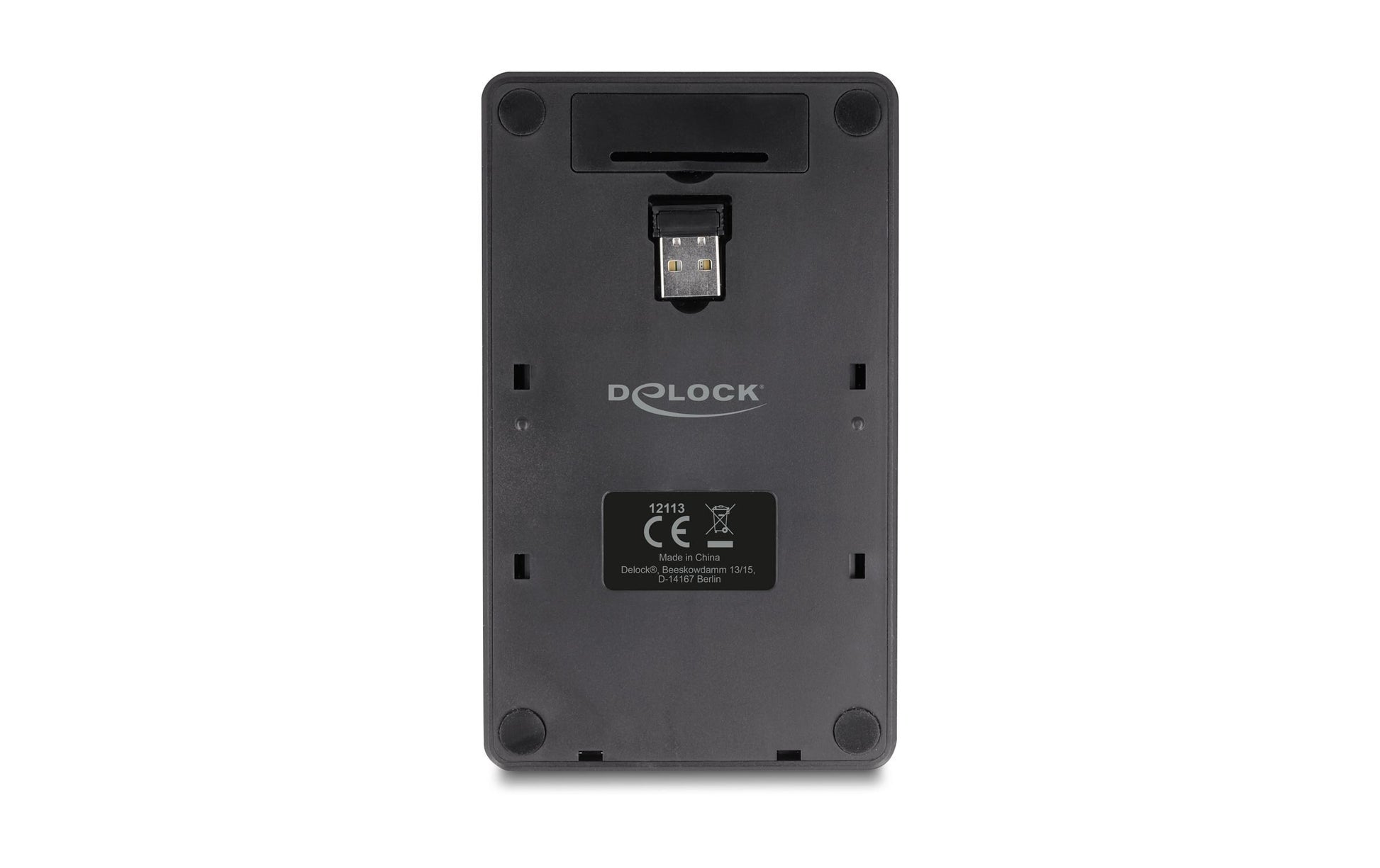 DeLOCK 2-in-1 – Nummernblock – 2,4 GHz USB-A (Nano-Empfänger) – mit Taschenrechner – Schwarz