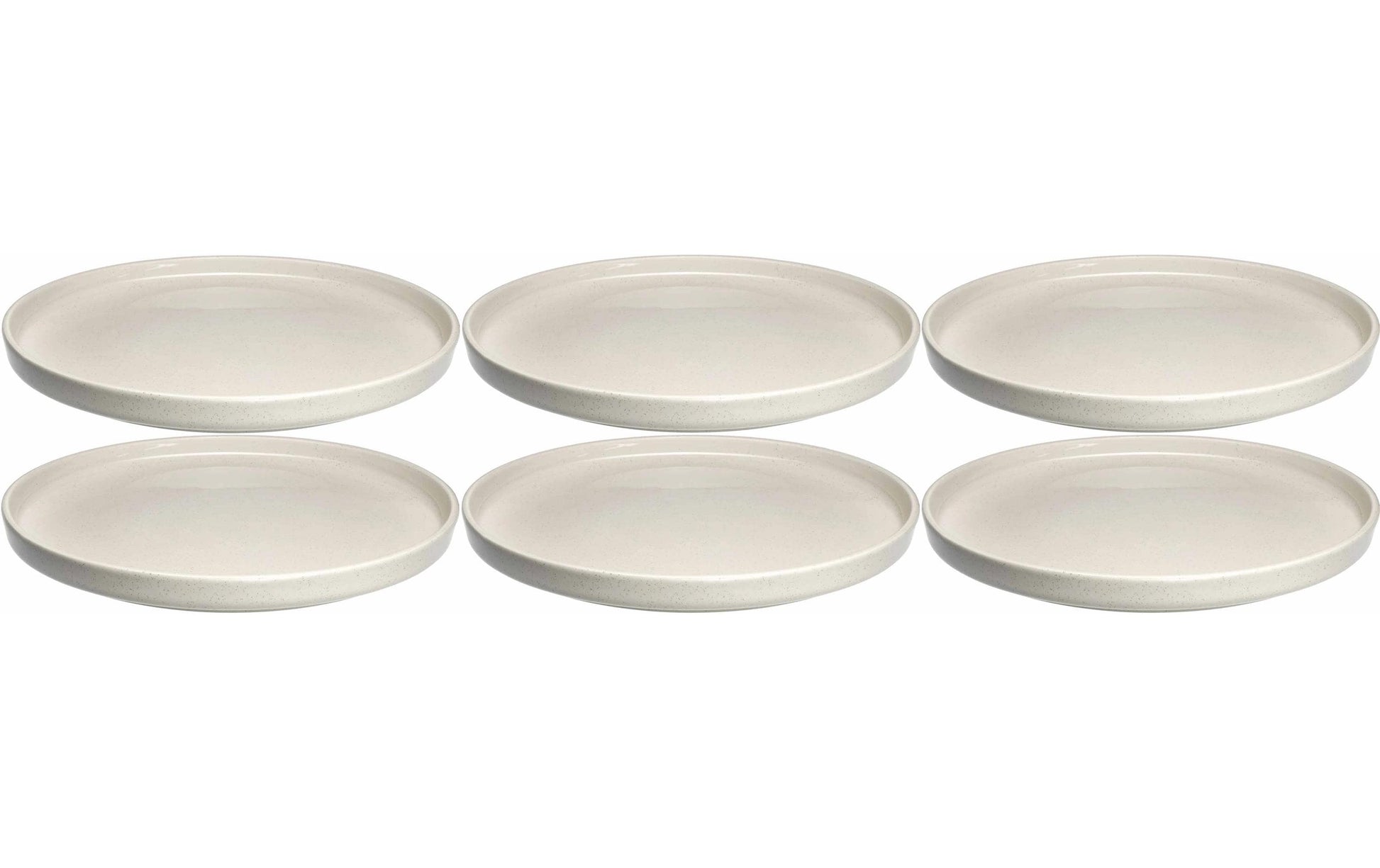 Leonardo Teller – Keramik, weiss, spülmaschinenfest, Ø 22 cm, 6 Stück