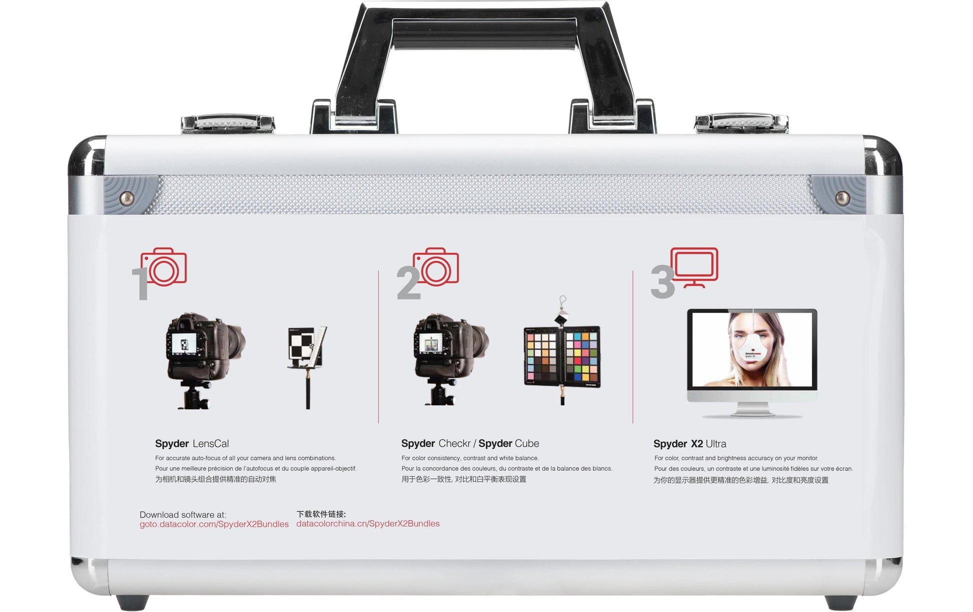Datacolor Kalibrierungssystem SpyderX2 PHOTO STUDIO – Monitor, Kamera – für Windows 10 und neuer