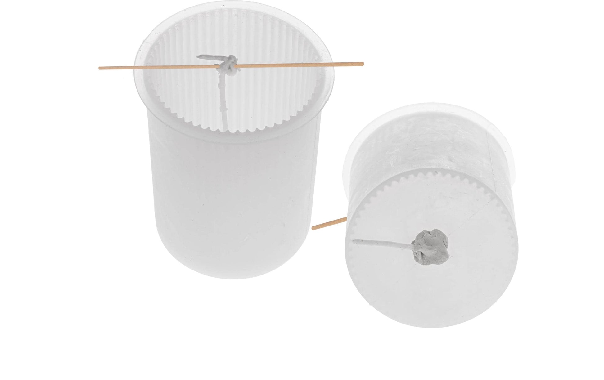 GLOREX Kerzengiessform – Zylinder mit Rillen – Silikon – Ø 70 × 105 mm – 1 Stück