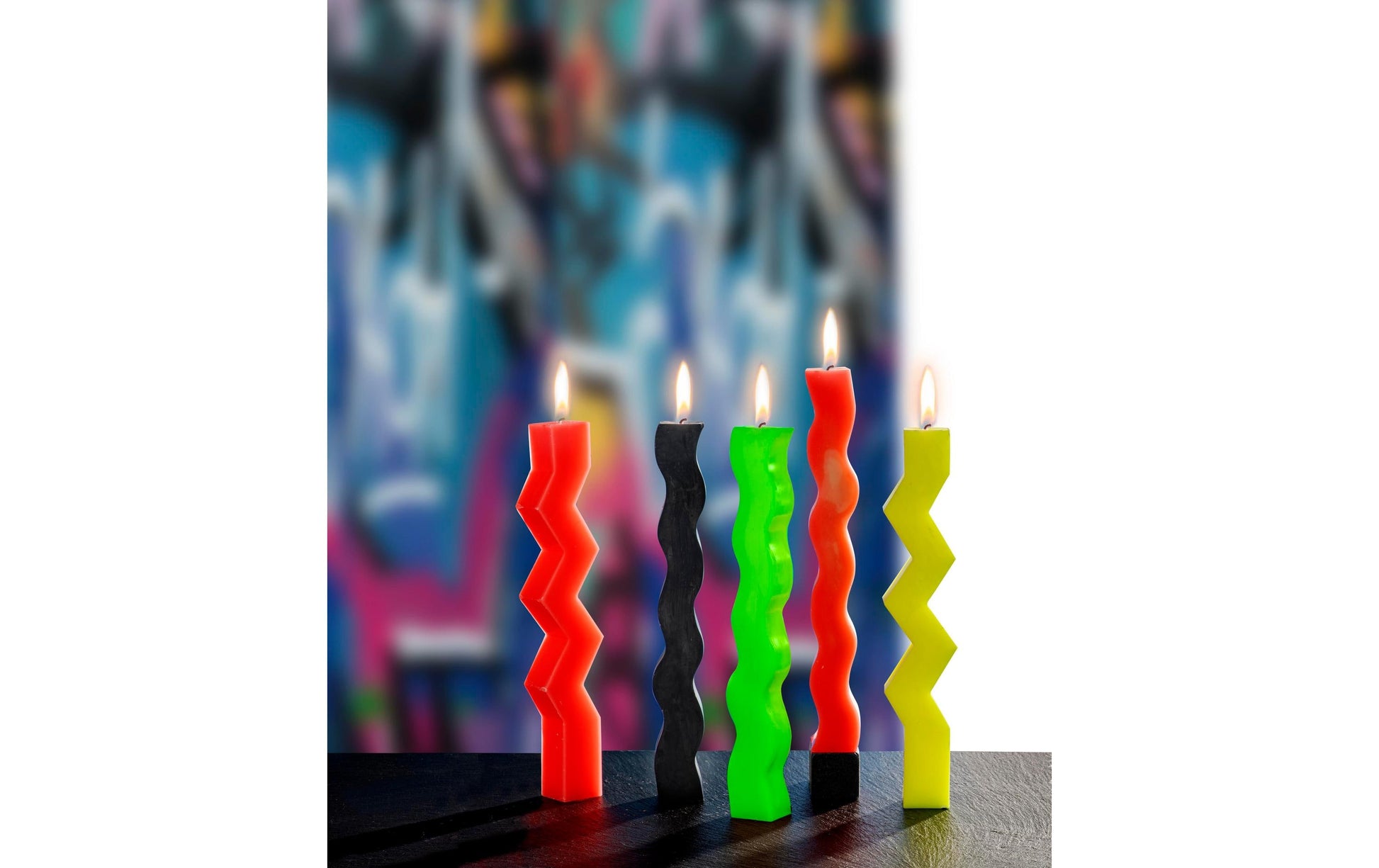 GLOREX Kerzengiessform – Welle Zickzack – Silikon – 25 × 28 × 230 mm – 1 Stück