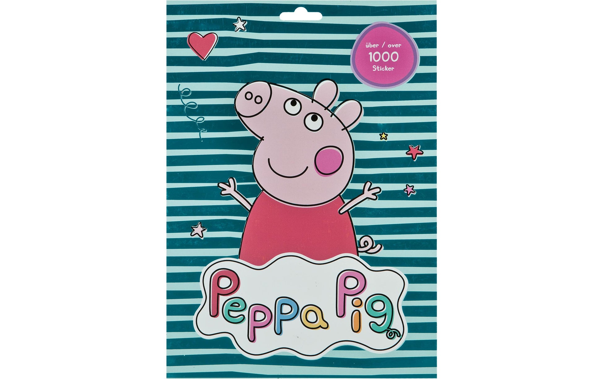 Undercover Stickerblock, Peppa Pig, mehrfarbig, 21 × 30 cm