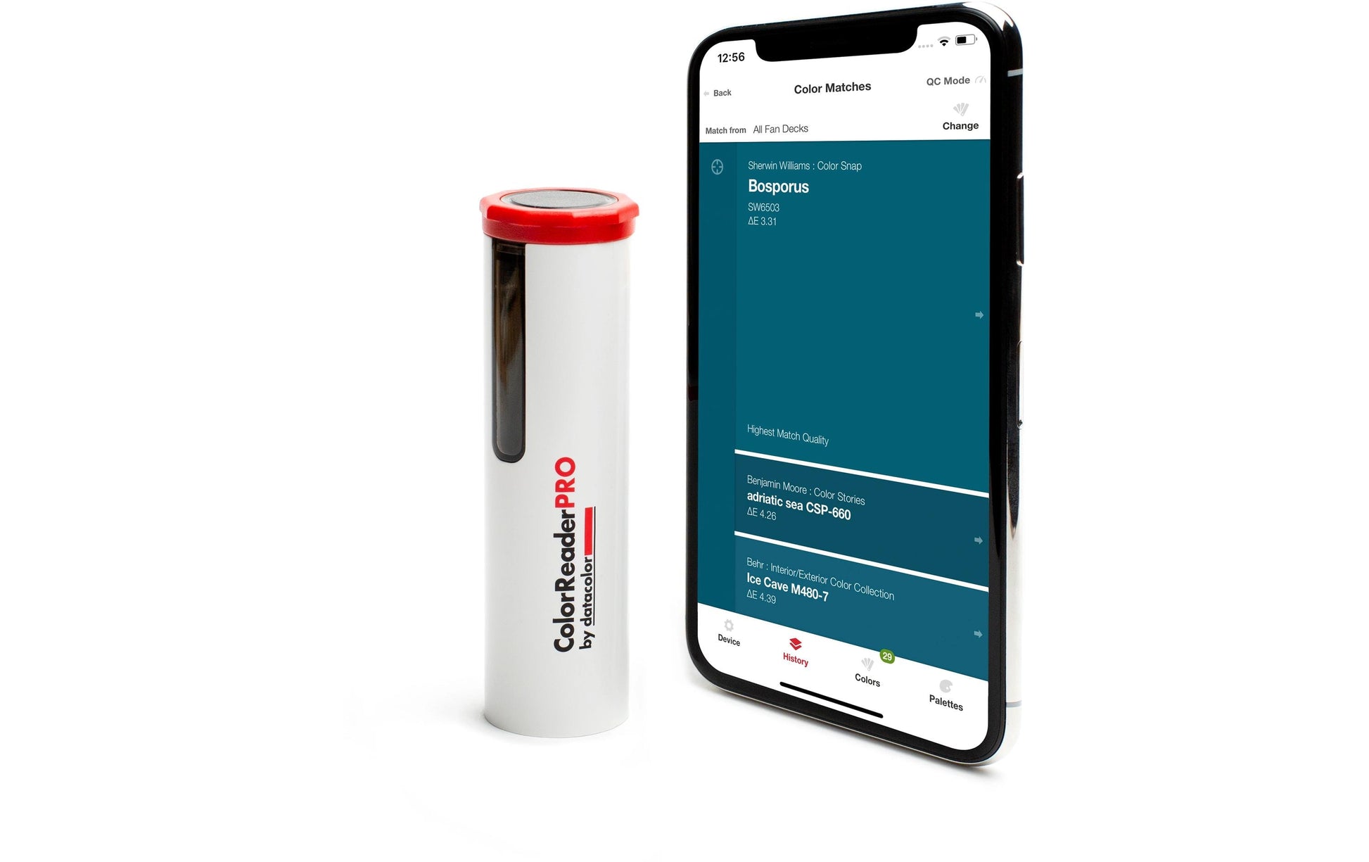 Datacolor Farbmessgerät COLOR READER PRO – Farbkalibrierung – für iOS ab 9,3