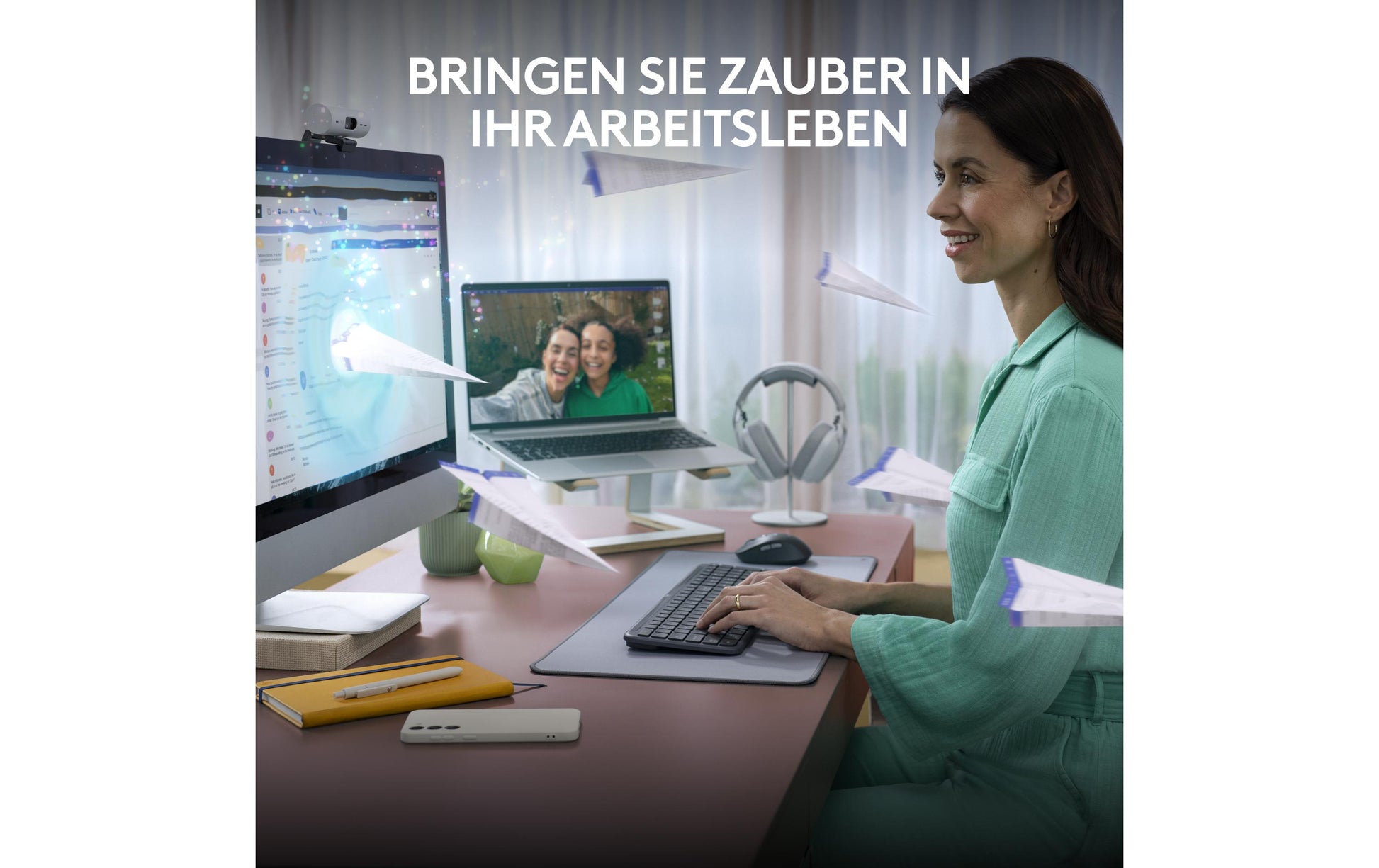 Logitech Signature Slim Wireless K950 – Tastatur, kabellos, CH-Layout (DE-CH), Grau