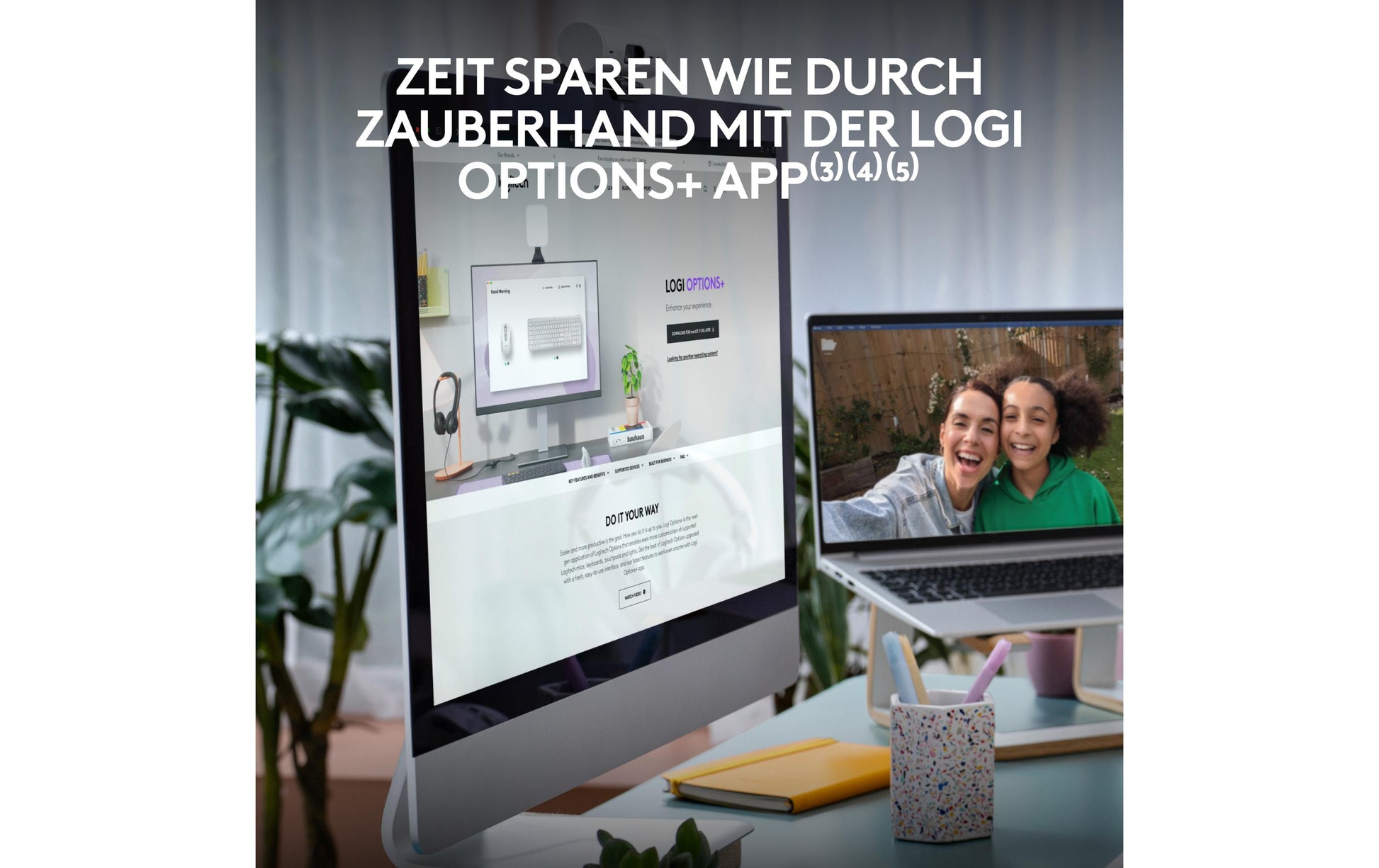 Logitech Signature Slim K950 – Tastatur, kabellos, CH-Layout (DE-CH), Weiss