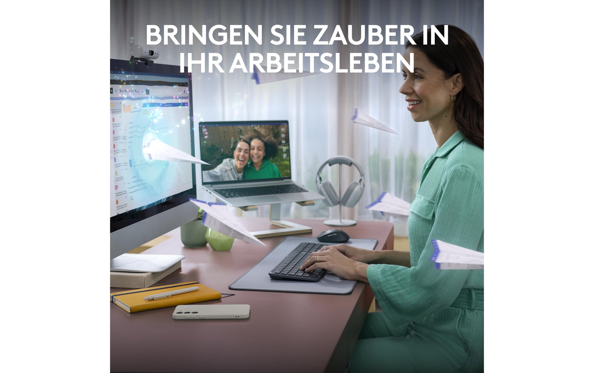 Logitech Signature Slim Combo MK950 – Tastatur, CH-Layout (DE-CH), Grau