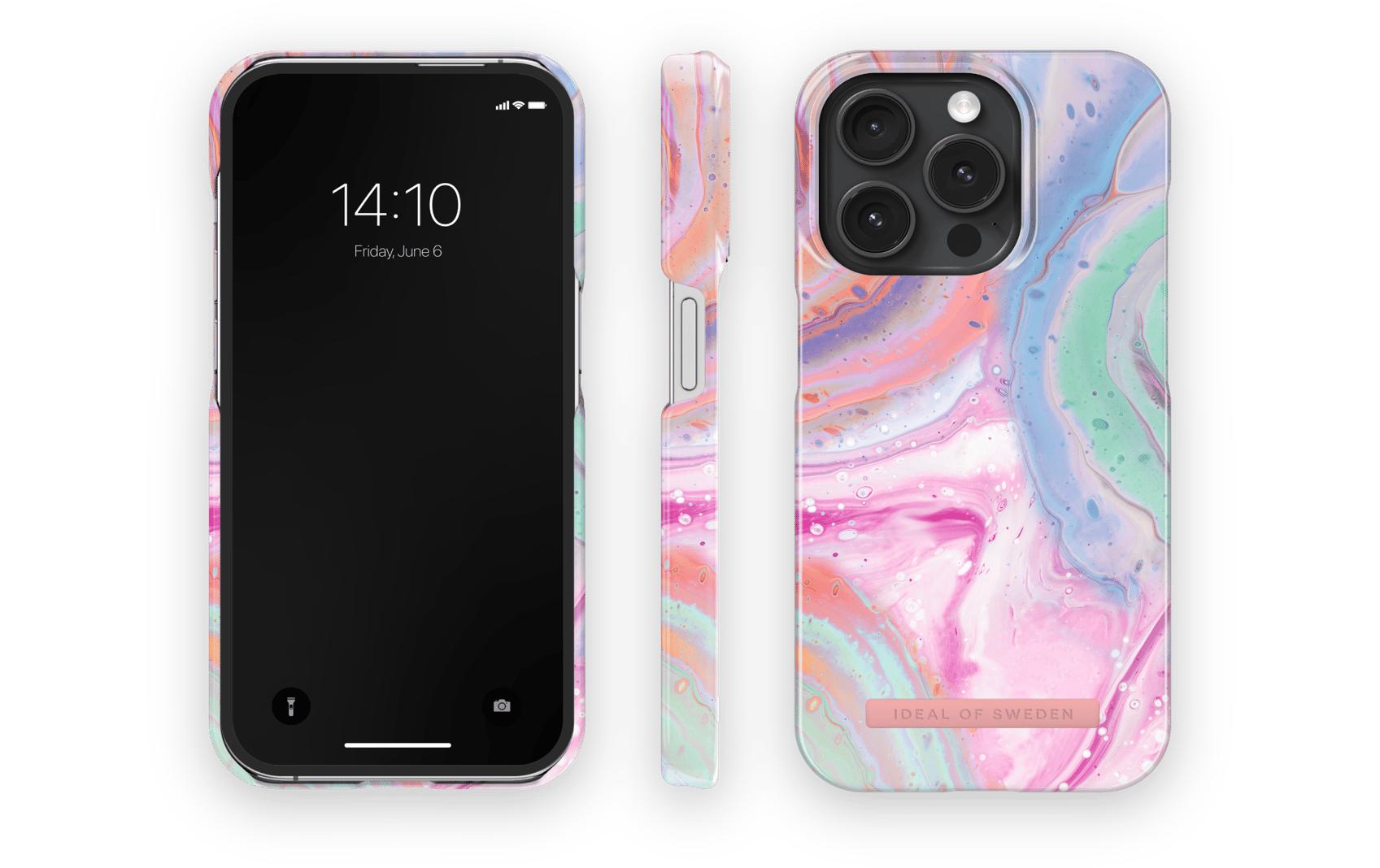 Ideal of Sweden – Backcover – für Apple iPhone 15 Pro – Pastellmarmor – PC, MagSafe-kompatibel