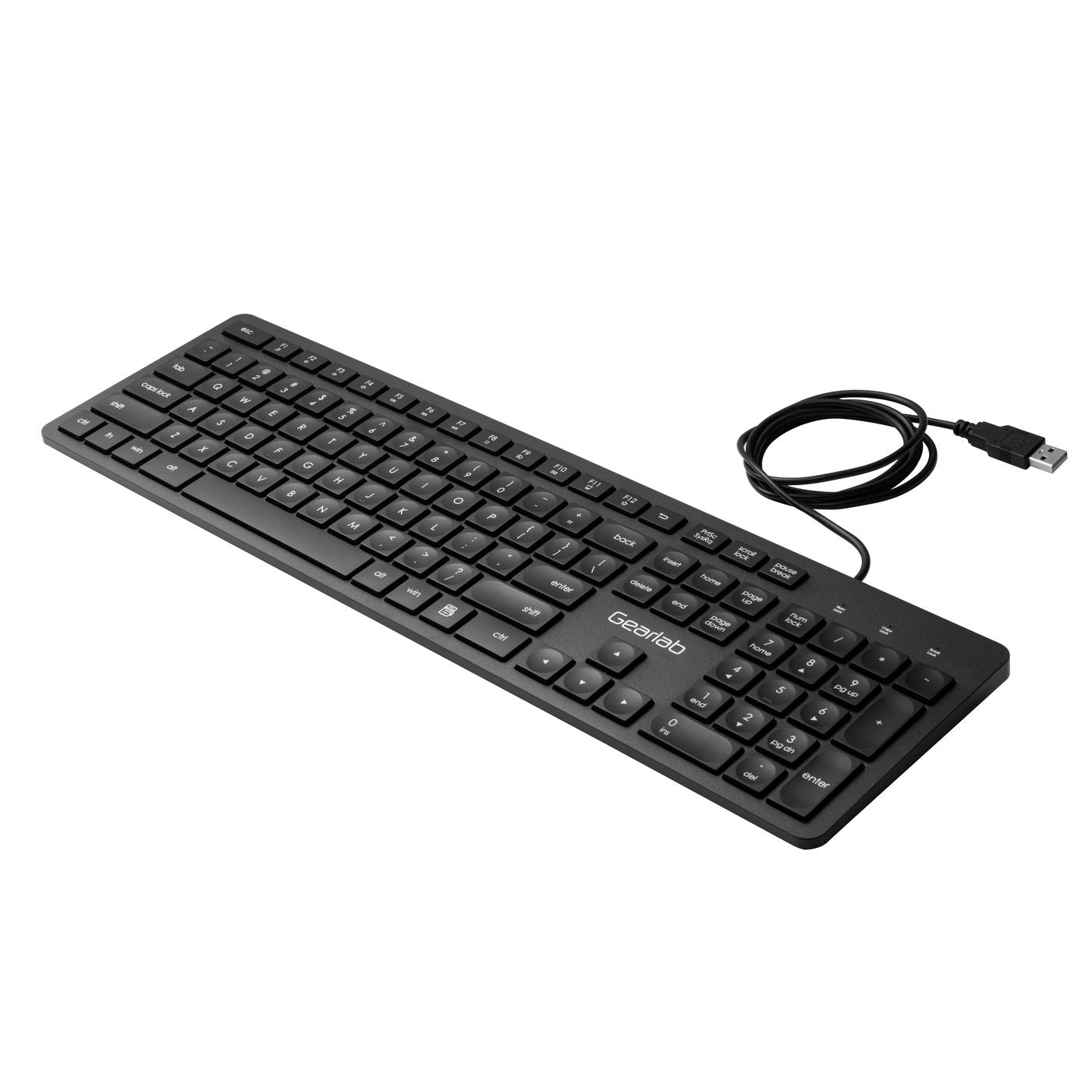 eSTUFF G220 – Tastatur – Membran, kabelgebunden, USB-A – QWERTY (US-INT) – Schwarz