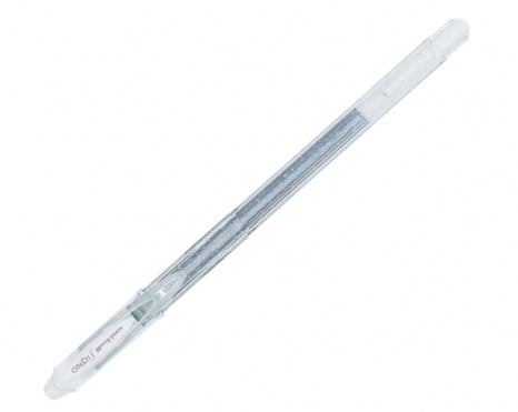 Uni-ball Signo Sparkling Gelschreiber – silber, 0,7 mm, für dunkles Papier, Kappe